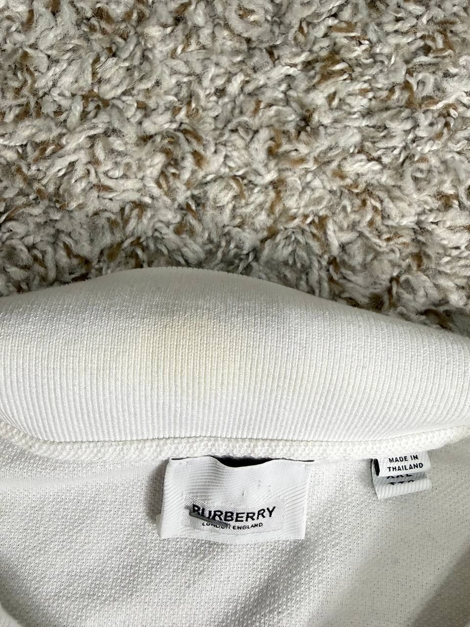Burberry Burberry London Plaid White Short Sleeve Polo Shirt Size US XXL / EU 58 / 5 - 5 Thumbnail