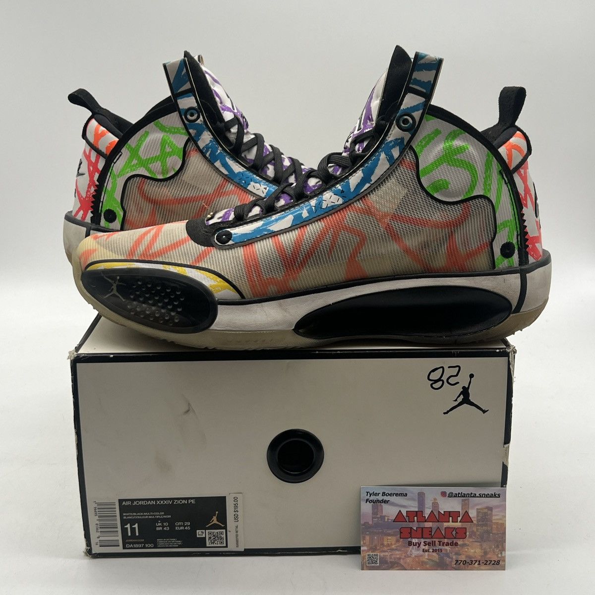 Jordan Brand Zion Williamson x air Jordan 34 Noah Size US 11 / EU 44 - 1 Thumbnail