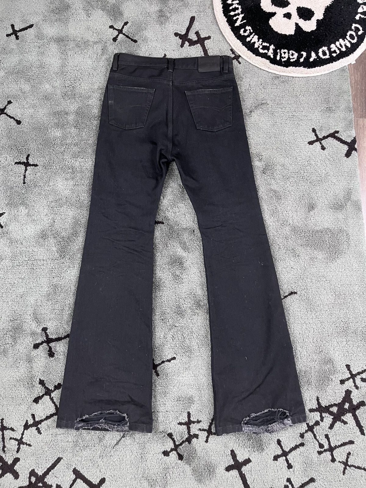 Balenciaga Balenciaga FW22 Lost Tape Flared Denim Size US 31 - 3 Thumbnail