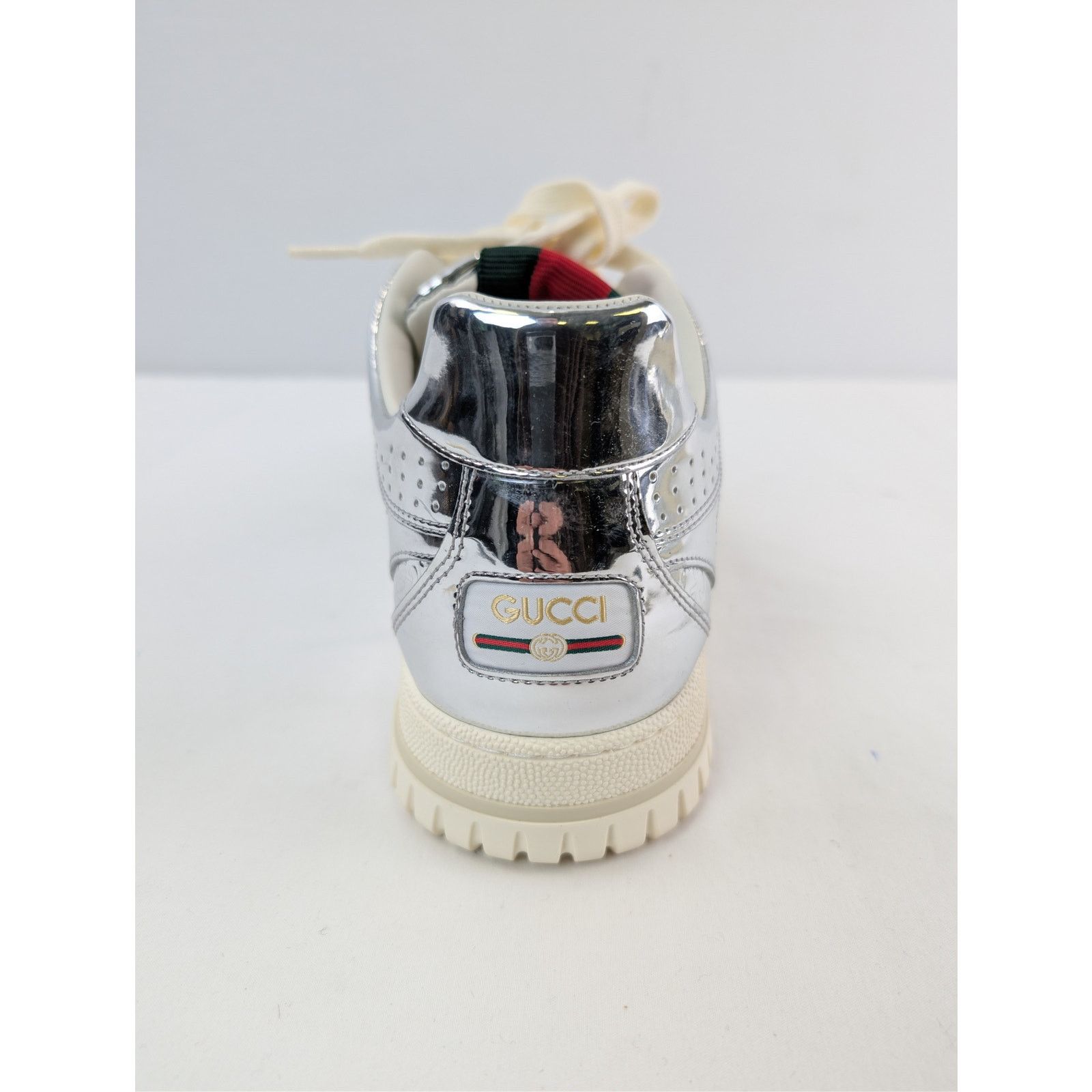 Gucci o1rshd1 Re-Web Sneaker in Glam Mirror / Glow Silver / Silver Size US 10 / EU 43 - 15 Thumbnail