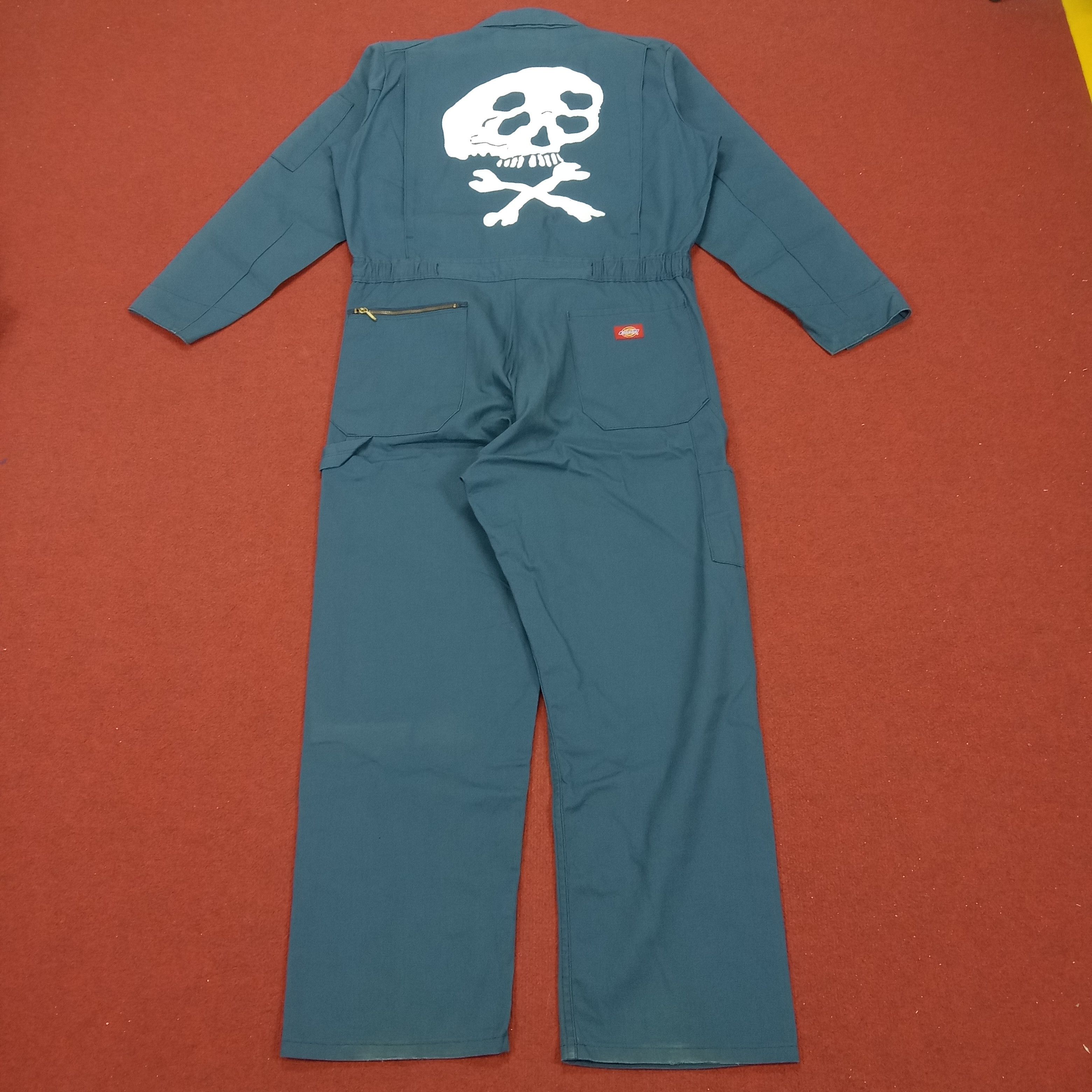 Dickies × Vintage Dickies X Custom Skulls Workwear Style Coverall Jacket Size US L / EU 52-54 / 3 - 1 Thumbnail