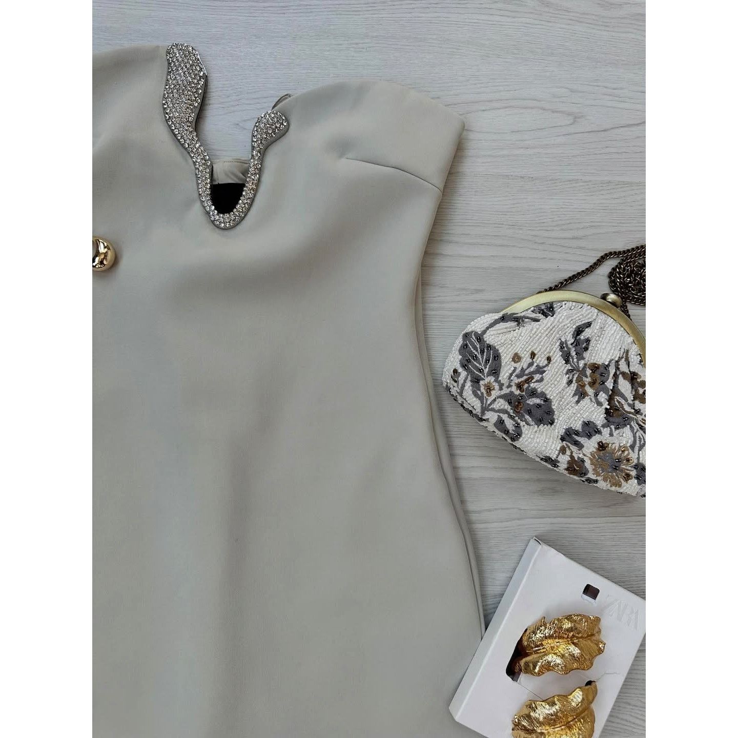 Zara ZARA Embellished Strapless Mini Dress NWT Size S / US 4 / IT 40 - 23 Thumbnail