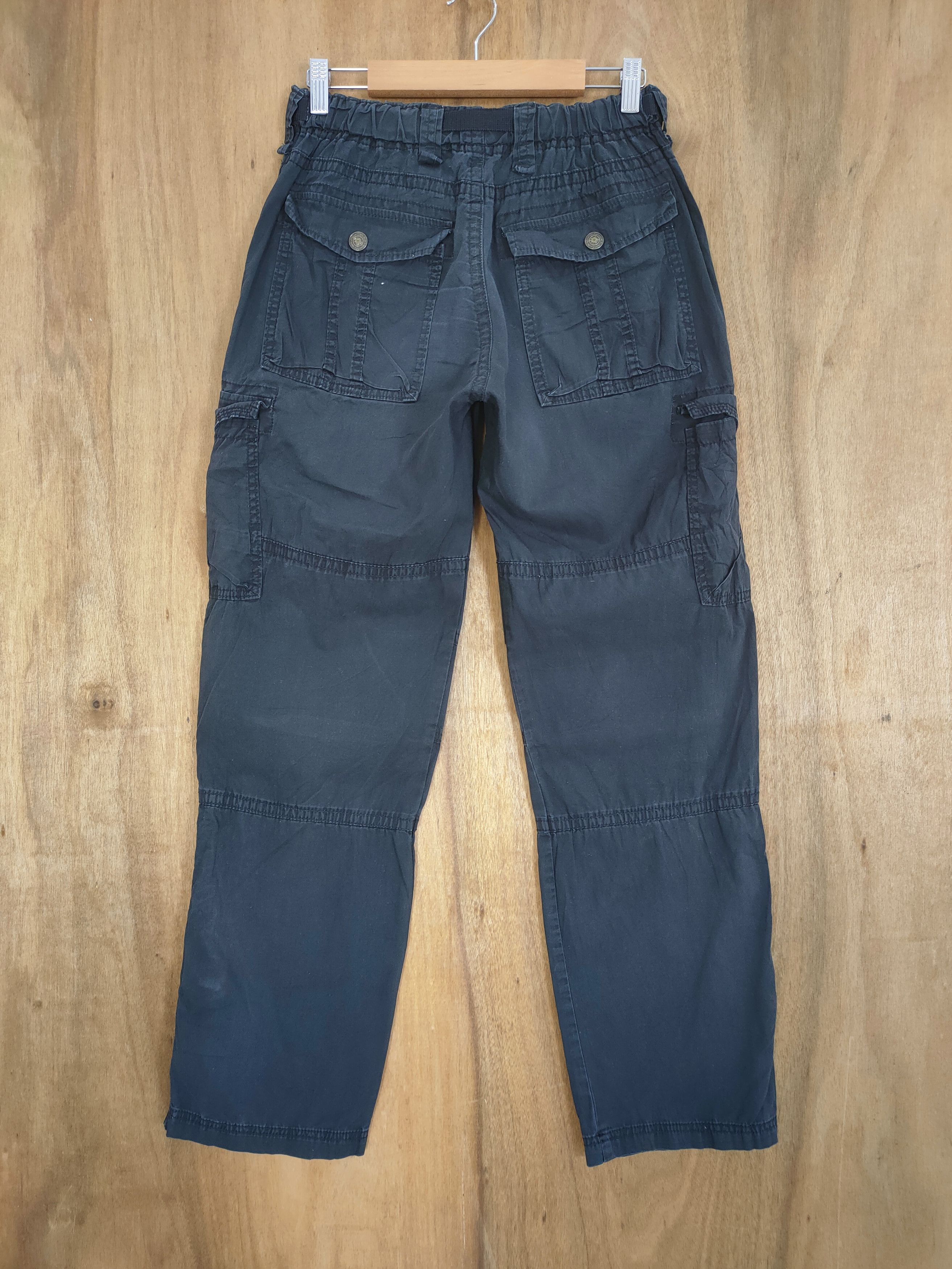 Japanese Brand JAPANESE BRAND FADED BLACK CARGO PANTS Size US 26 / EU 42 - 6 Thumbnail