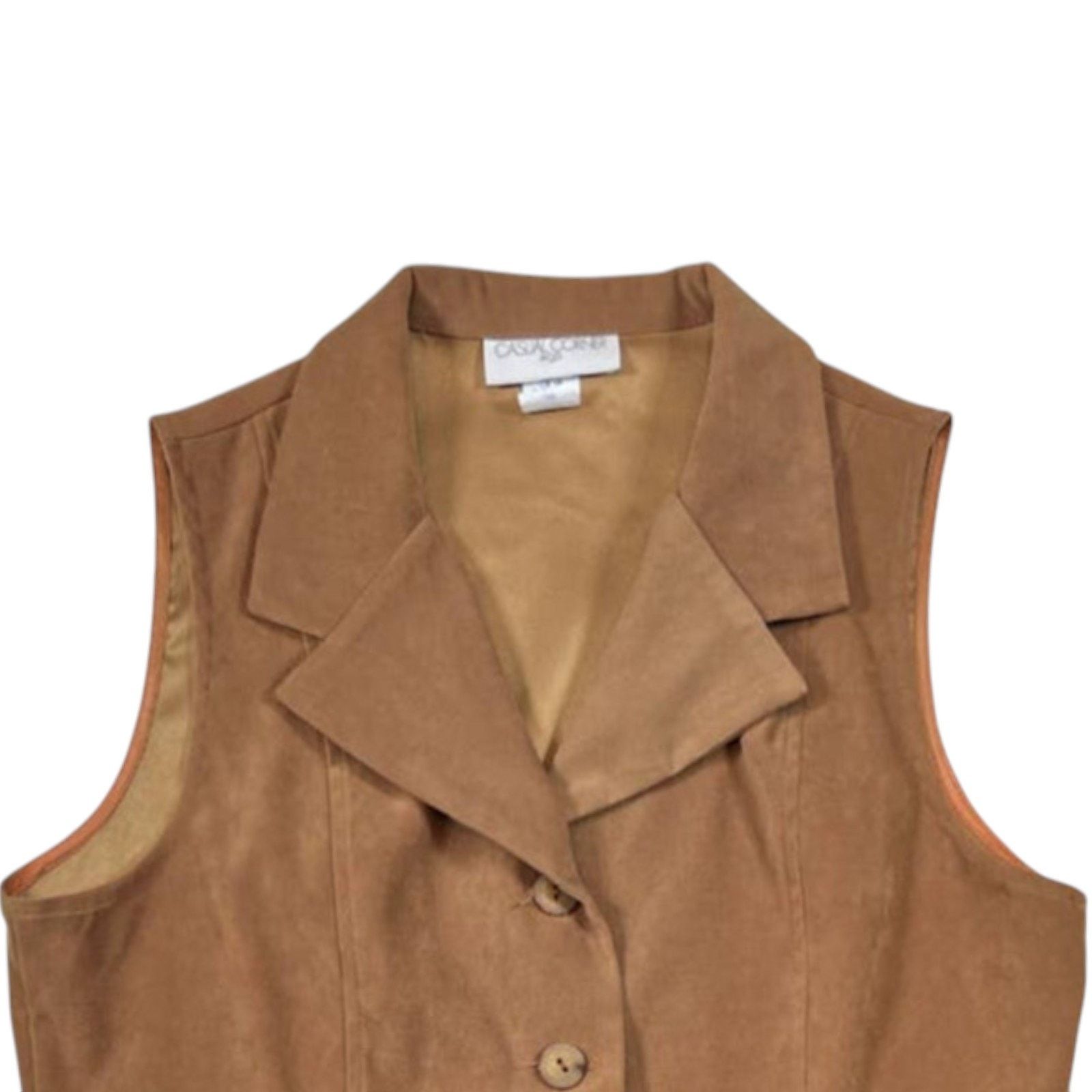 NBDN Nobrandedon Casual Corner Brown Vest | Size L Size L / US 10 / IT 46 - 3 Thumbnail
