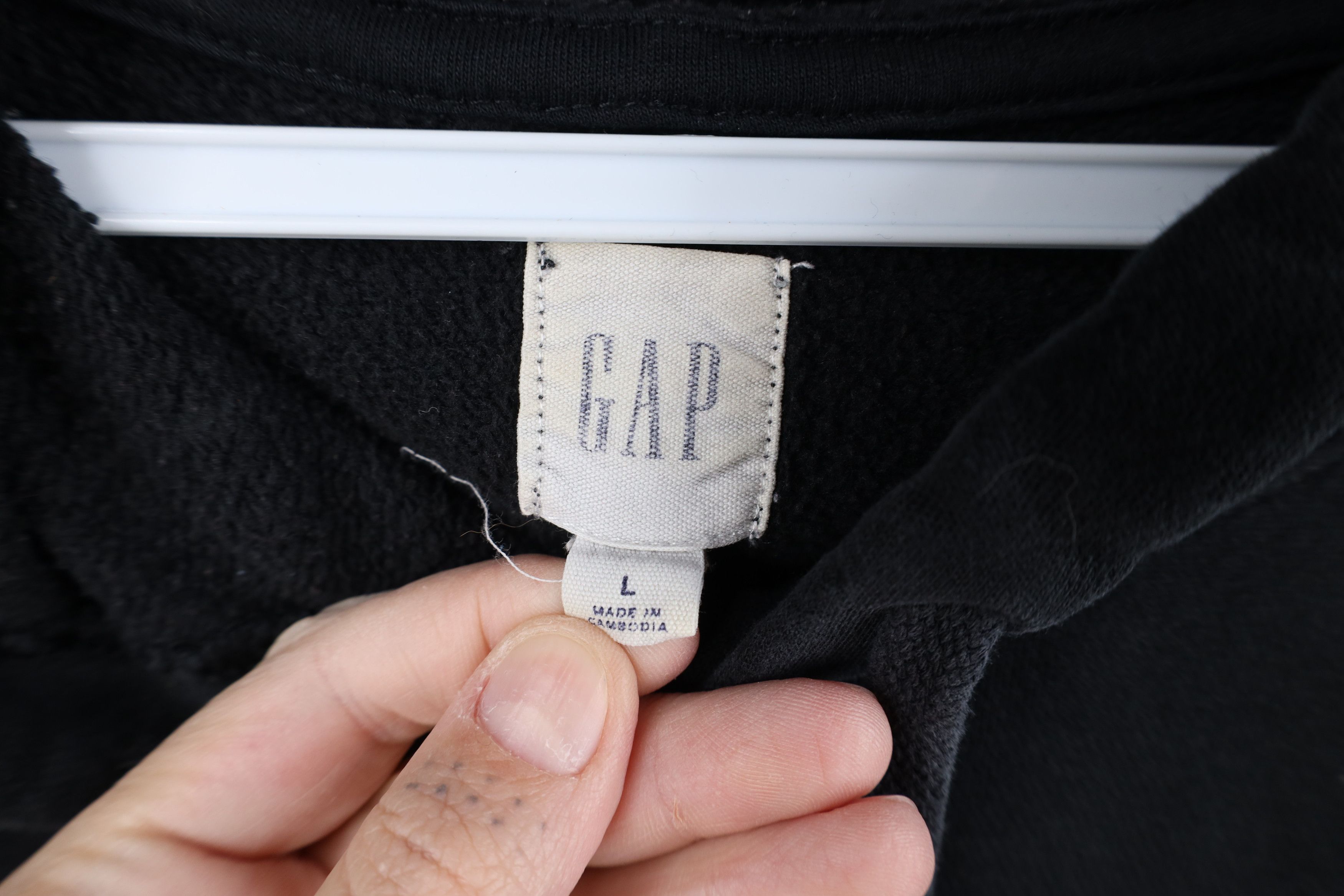 Gap Vintage Y2K Gap Athletic Spell Out Hoodie Sweatshirt Black Size US L / EU 52-54 / 3 - 6 Thumbnail