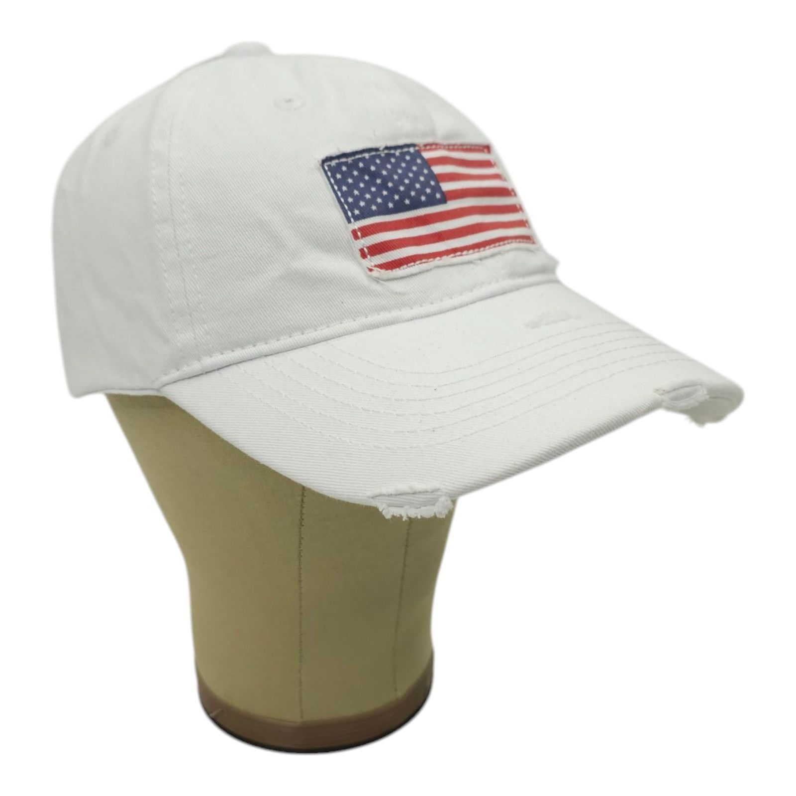 Other USA Flag Patch Distressed Tuck Strap Adjustable Cap Trucker Size ONE SIZE - 3 Thumbnail
