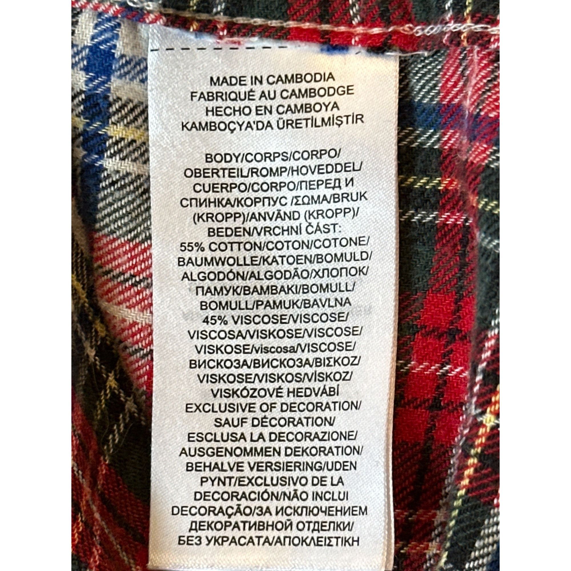 Lauren Ralph Lauren Lauren Ralph Lauren Cotton Viscose Plaid Printed Pajama Butt Size US S / EU 44-46 / 1 - 4 Thumbnail