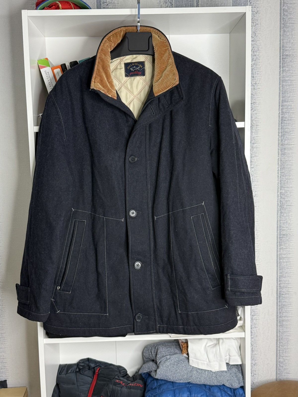 Paul & Shark Vintage Paul&Shark Wool Heavy Coat Navy Blue size M Size US L / EU 52-54 / 3 - 1 Thumbnail