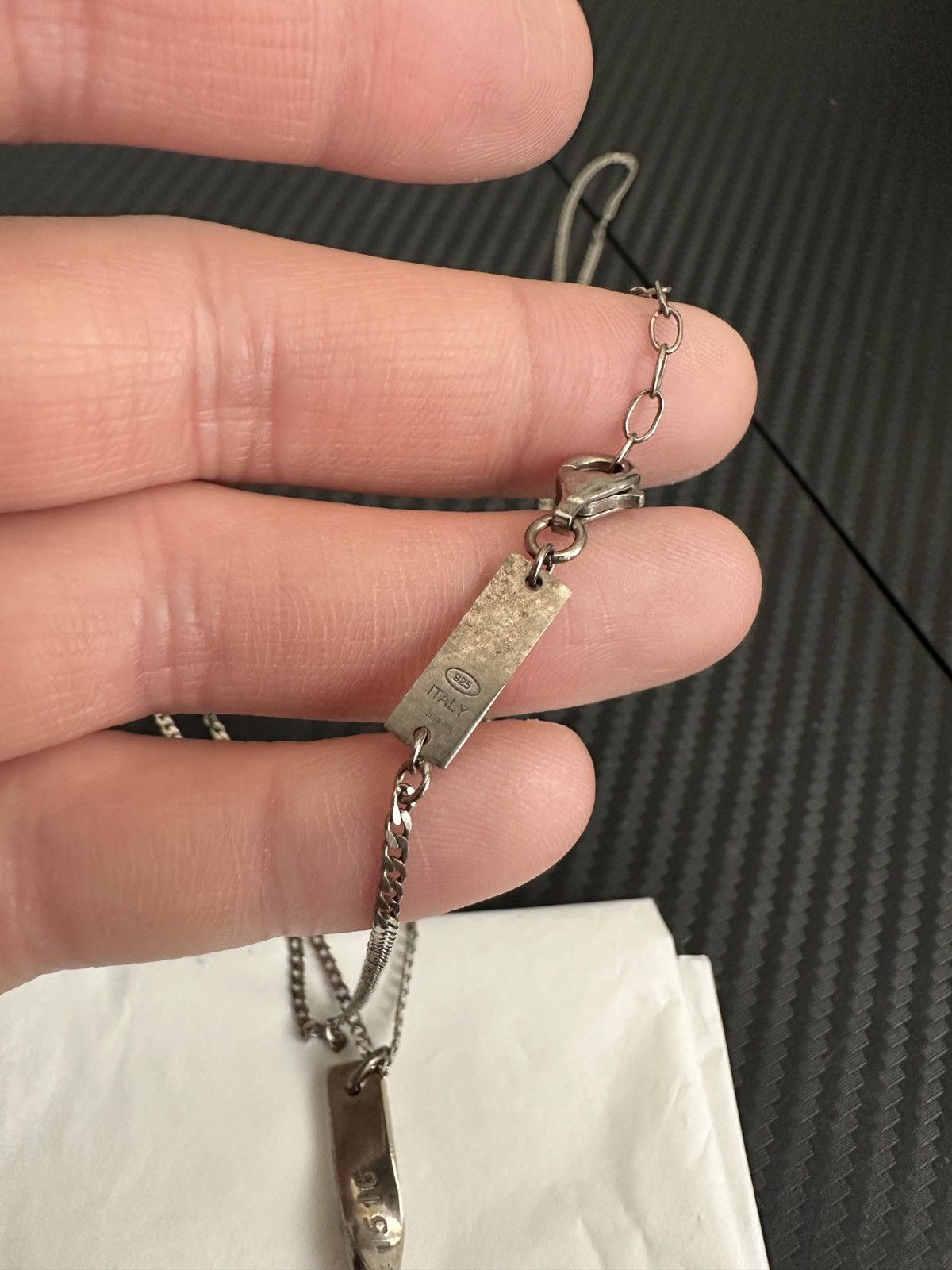 Maison Margiela Maison Margiela Twist Gold Plated & Silver Pendant Necklace Size ONE SIZE - 3 Thumbnail