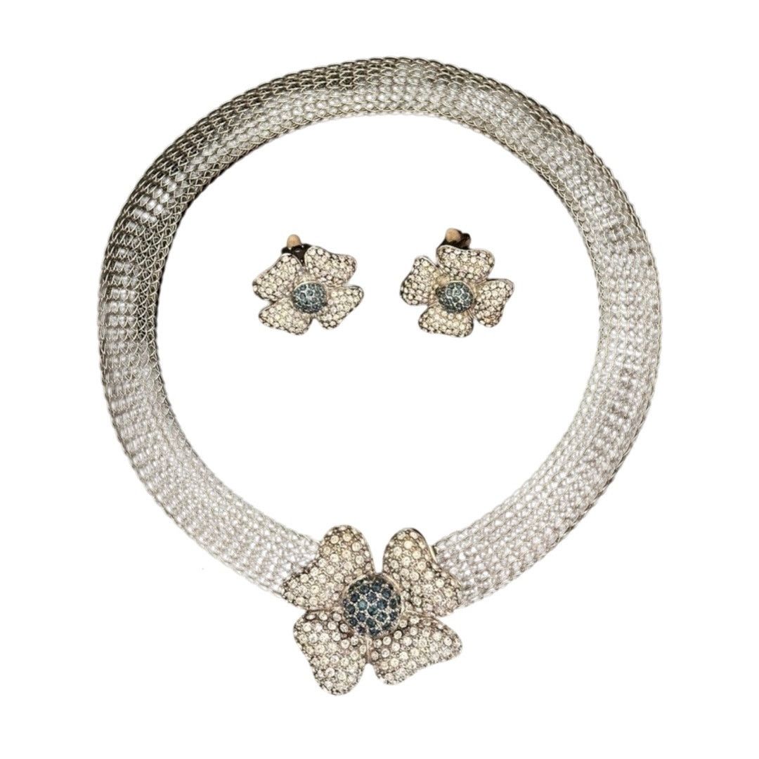 Other Vintage 90's Silver Cage Choker Set Size ONE SIZE - 1 Thumbnail