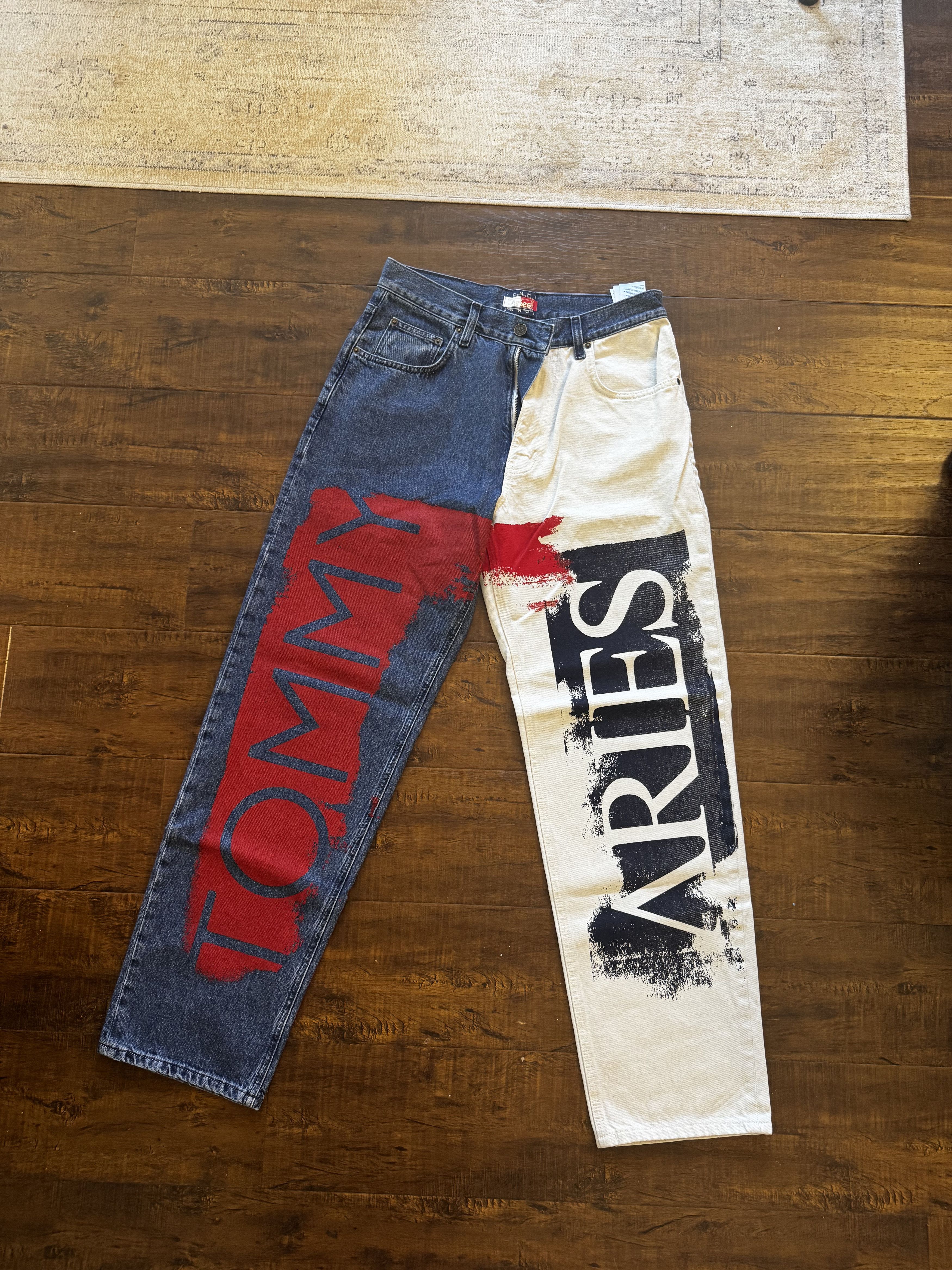 Aries × Tommy Hilfiger Aries Denim Flag Jeans Size US 29 - 3 Thumbnail