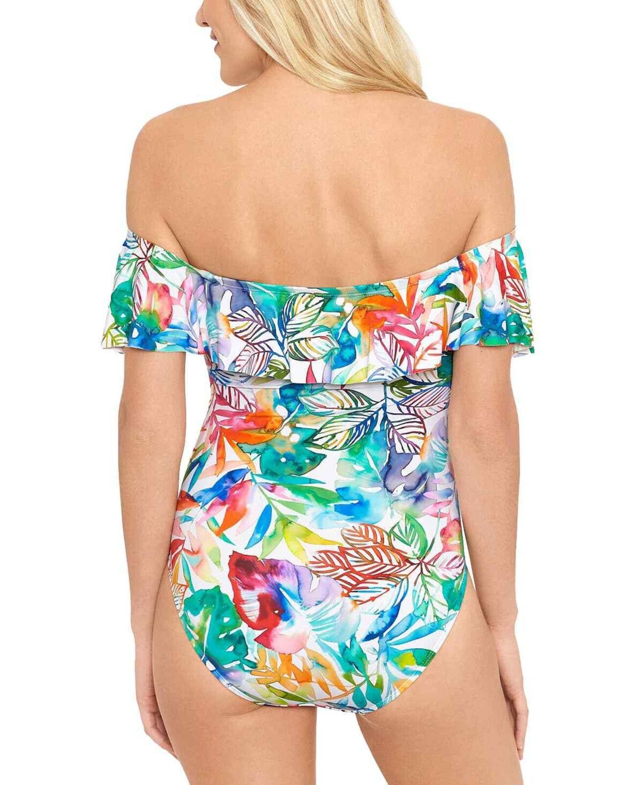 Lauren Ralph Lauren Lauren Ralph Lauren Ruffled One-Piece Swimsuit Size ONE SIZE - 2 Thumbnail