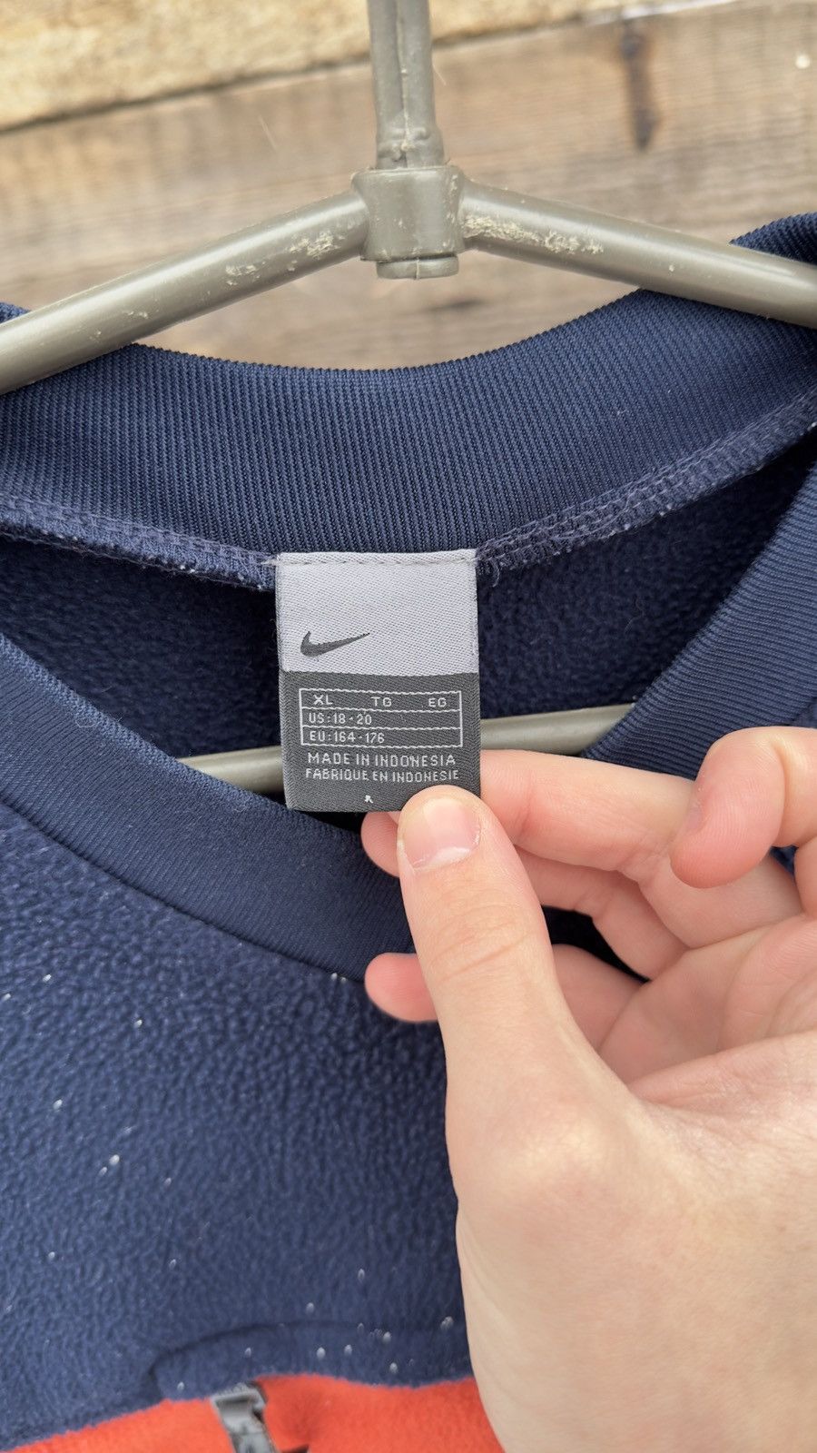 Nike 90s Vintage Nike Fleece Sweatshirt Size US S / EU 44-46 / 1 - 6 Thumbnail