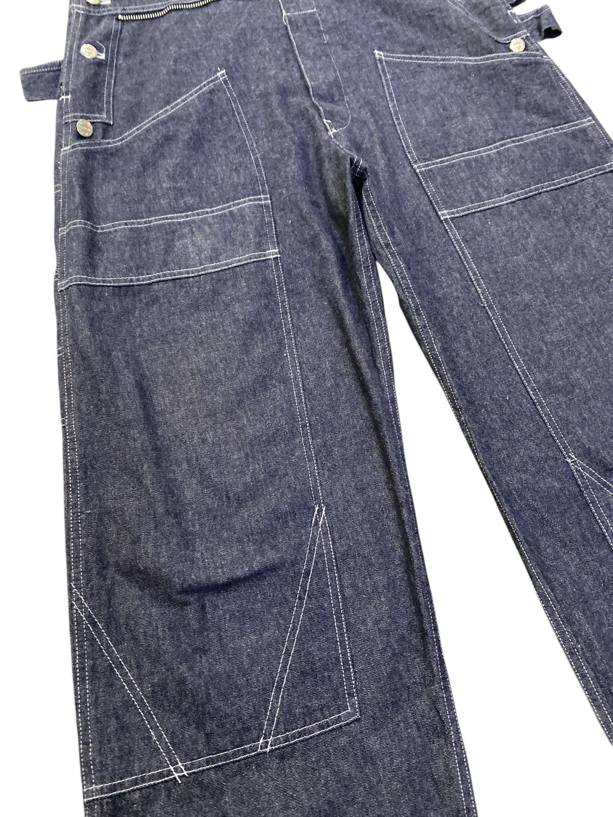Japanese Brand × PERSON'S Japanese Brand Person’s for Men Double Knee Denim Overalls Size US 36 / EU 52 - 5 Thumbnail