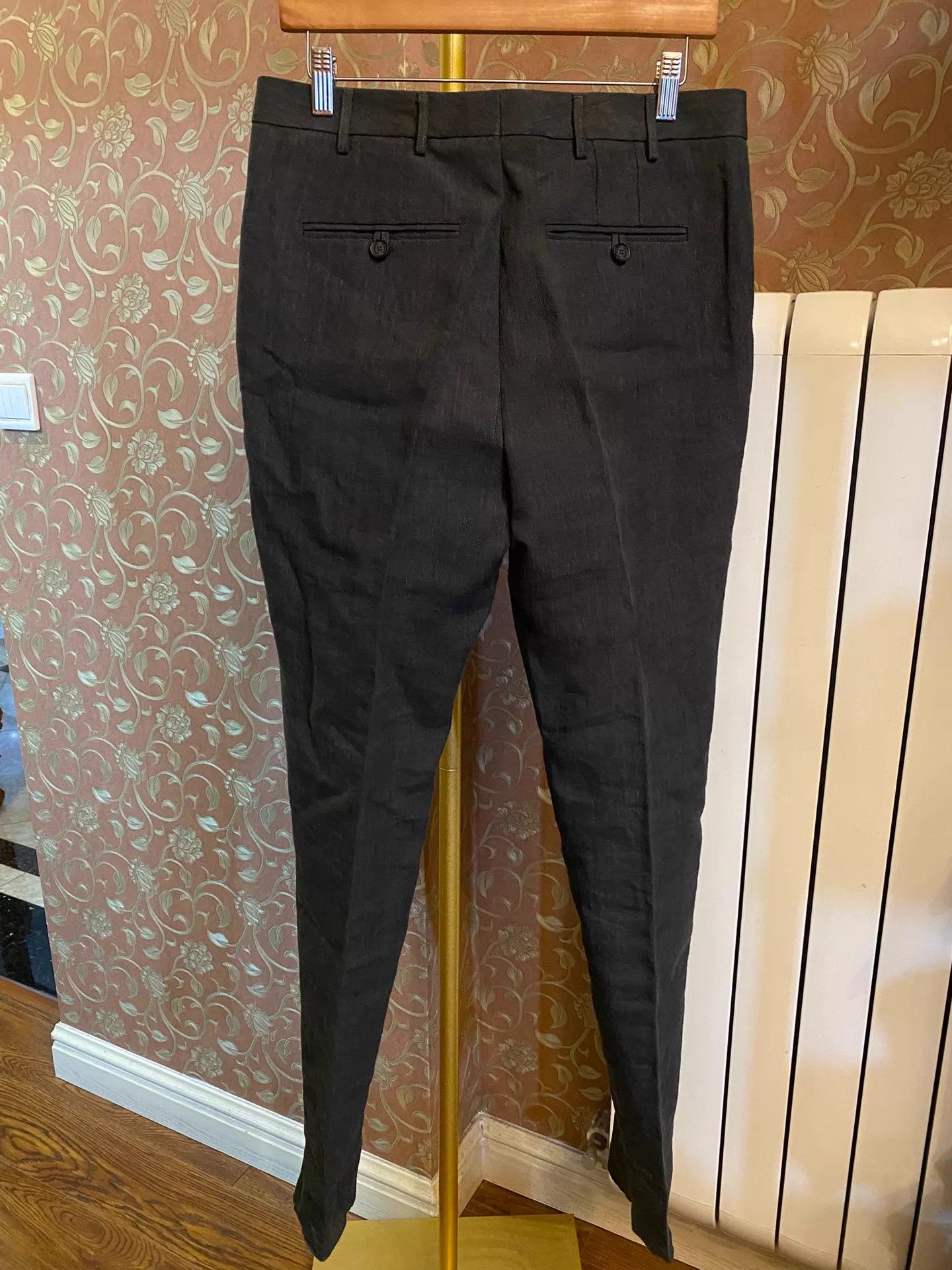 Burberry Burberry Prorsum Heavy Linen Dark Gray Pants Sz 46 Size US 30 / EU 46 - 2 Thumbnail