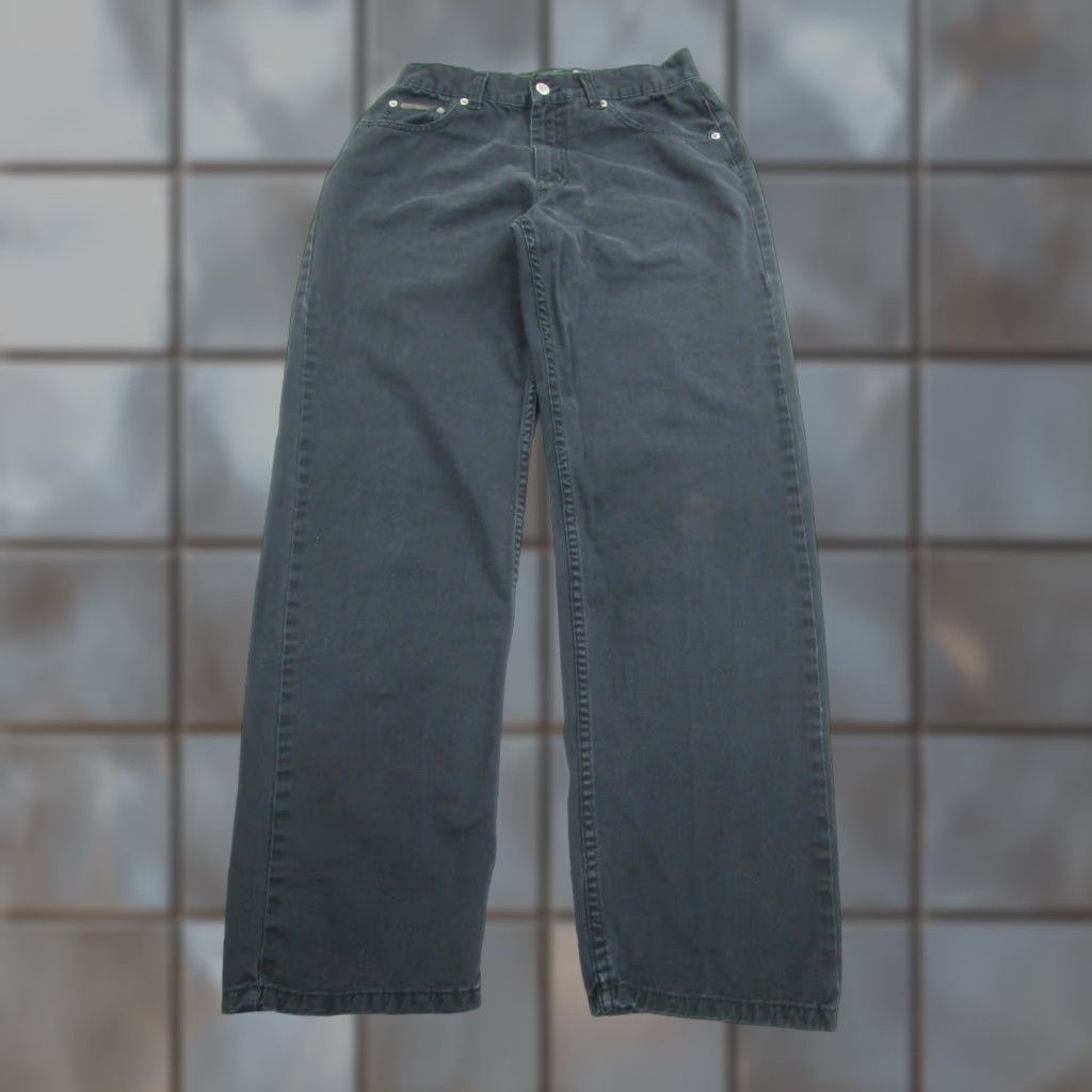 Vintage Calvin Klein Jeans Mens 30 Black Straight Leg Denim Pants Cotton Size US 30 / EU 46 - 1 Thumbnail