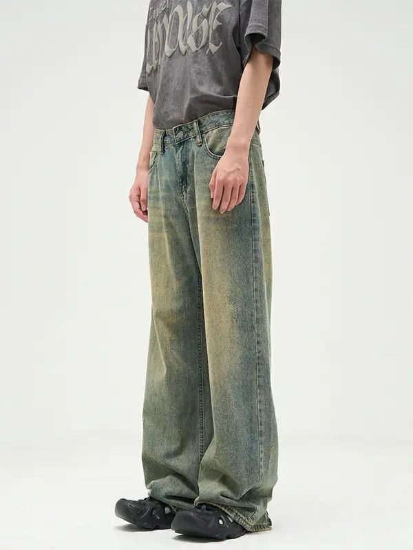 VIBE distressed grunge damaged flared jeans Size US 30 / EU 46 - 2 Thumbnail