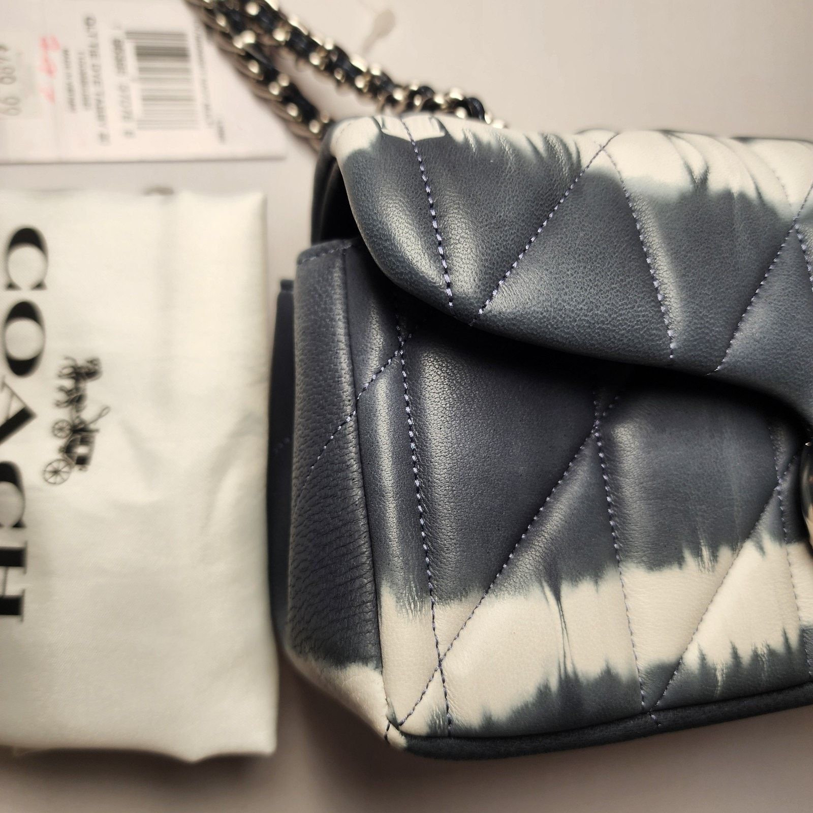 Coach COACH CU080 Quilted Tabby Bag 20 Tie Dye Midnight Navy V2 Size ONE SIZE - 3 Thumbnail