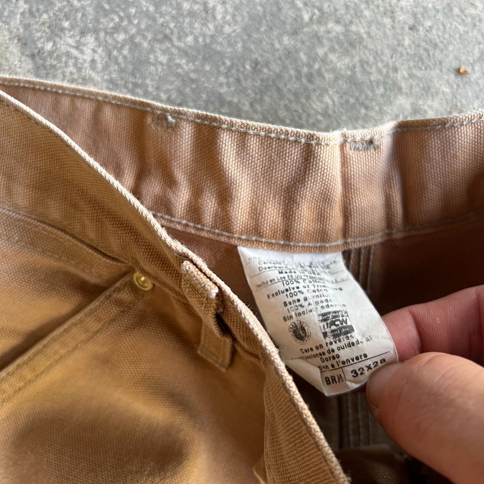Carhartt × Vintage Carhartt brown double knee work wear carpenter pants Size US 30 / EU 46 - 6 Thumbnail