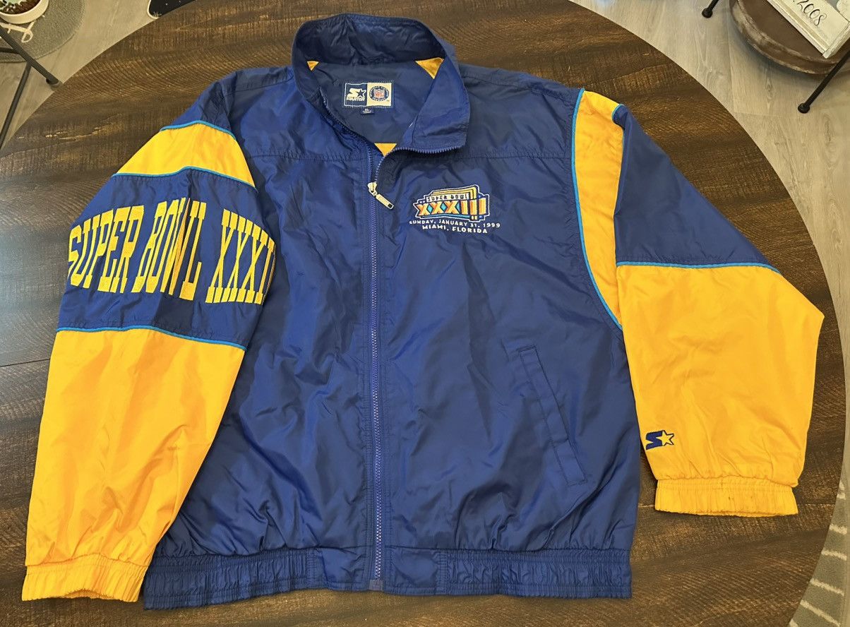 VTG 99 Super Bowl XXXIII Lightweight Men’s Starter Jacket-XL