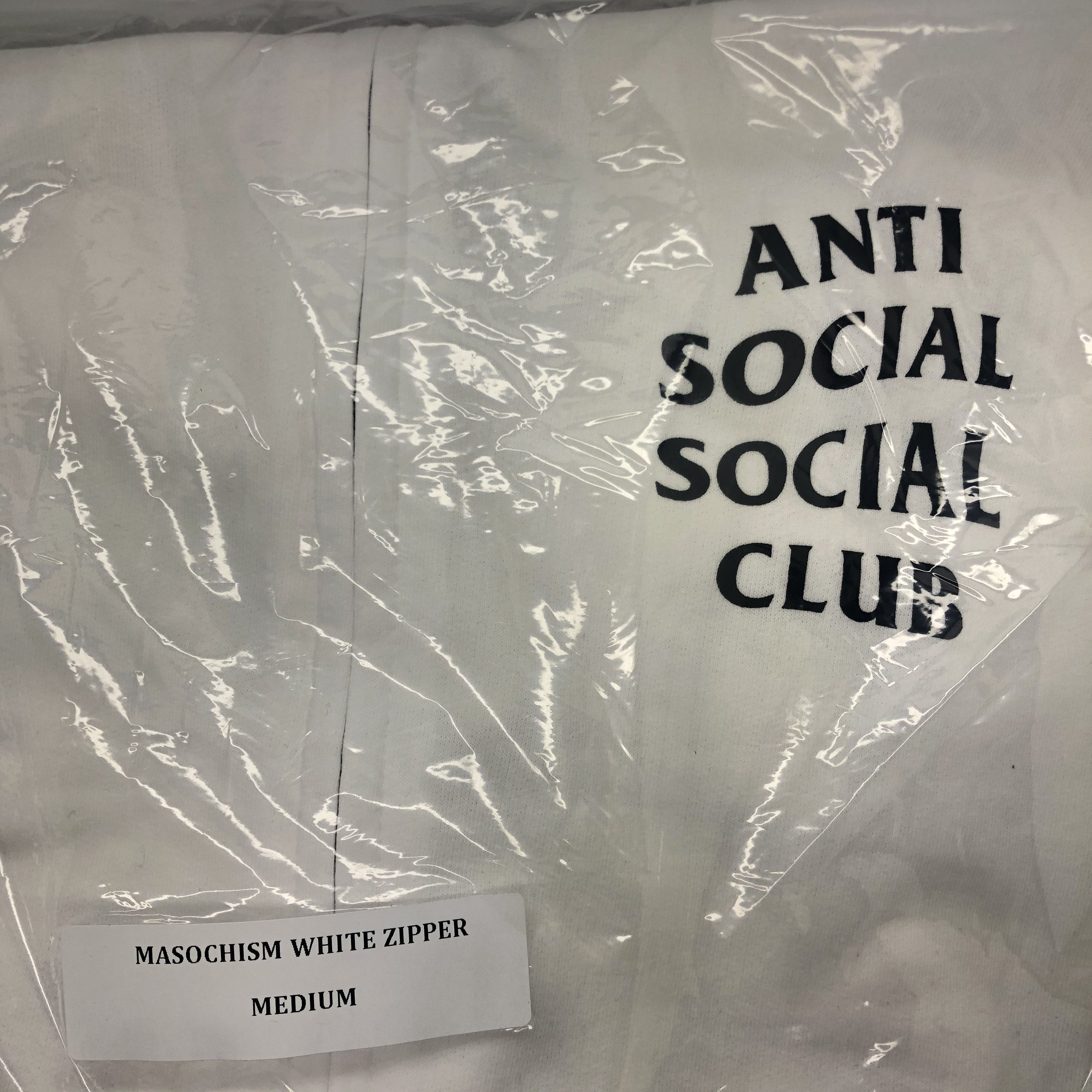 Anti Social Social Club DS ASSC Masochism White Zip Up Hoodie FTP FOG CDG BAPE MagOC Size US M / EU 48-50 / 2 - 3 Thumbnail
