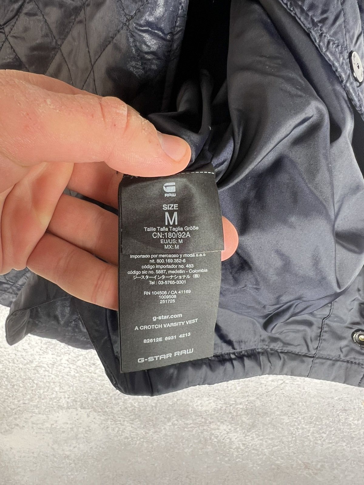 G-Star Vintage G-Star Raw CROTCH VARSITY VEST Size US M / EU 48-50 / 2 - 8 Thumbnail