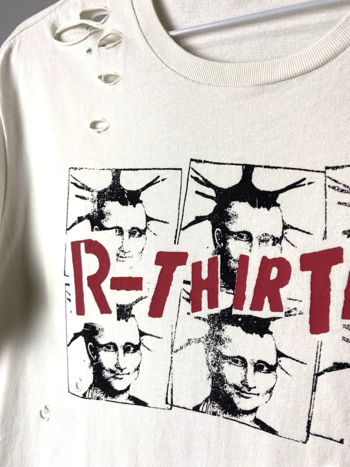 Japanese Brand × R13 Rare! R13 Mona Lisa Boy Distressed T Shirt Punk Rock Y2K Size US S / EU 44-46 / 1 - 3 Thumbnail