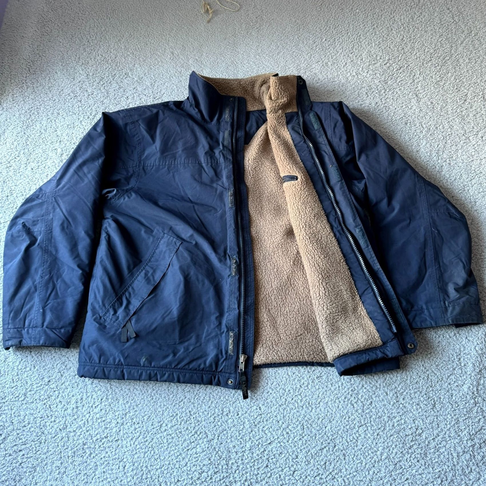 Vintage LL Bean Jacket Mens XL Blue Bomber Ski Sherpa Lined Nylon Outdoor Snow Jacket - Mens Size US XL / EU 56 / 4 - 2 Thumbnail