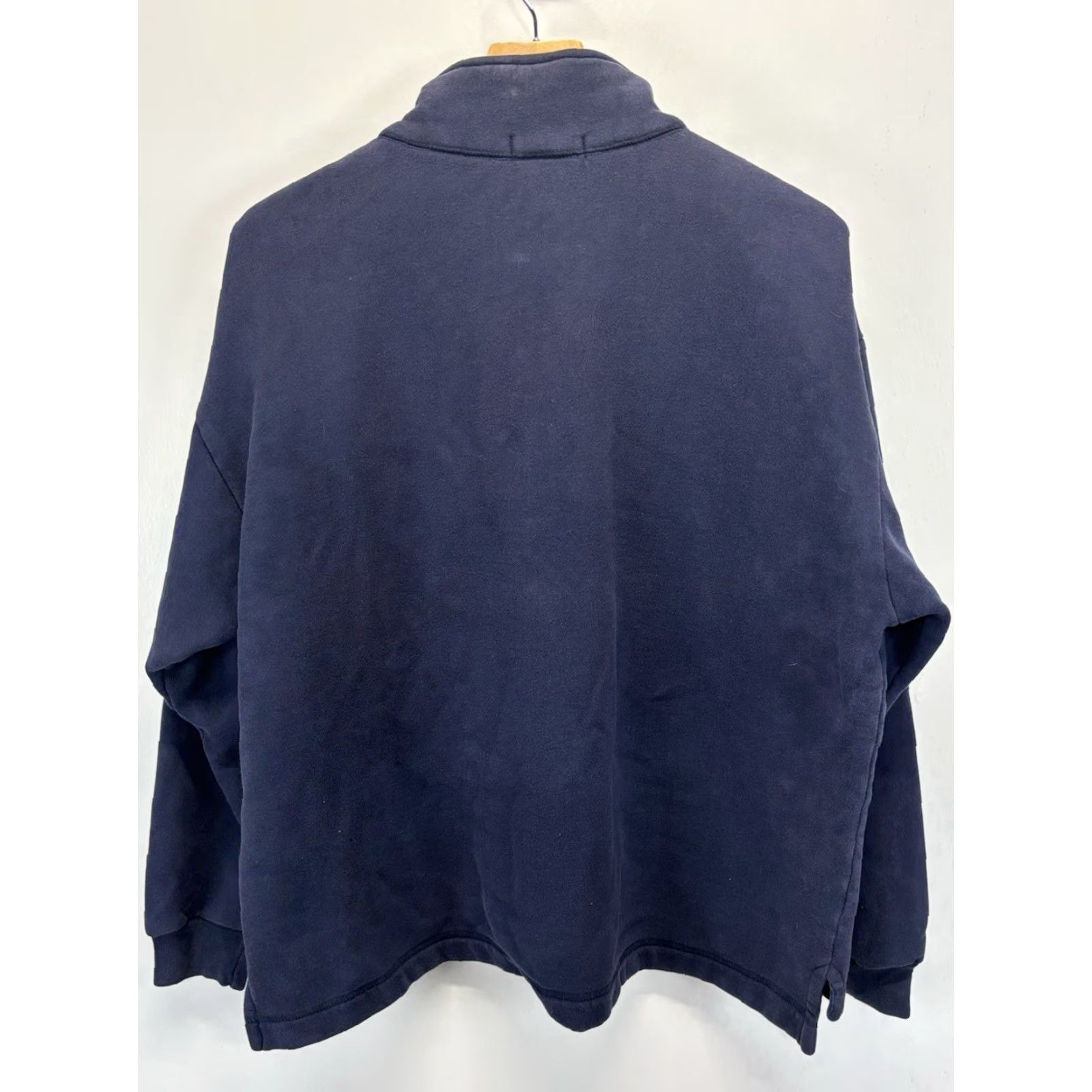 Nautica VINTAGE Nautica Sweatshirt 1/4 Zip Navy Mens Large 2 Pocket Boxy 90s Size US L / EU 52-54 / 3 - 4 Thumbnail