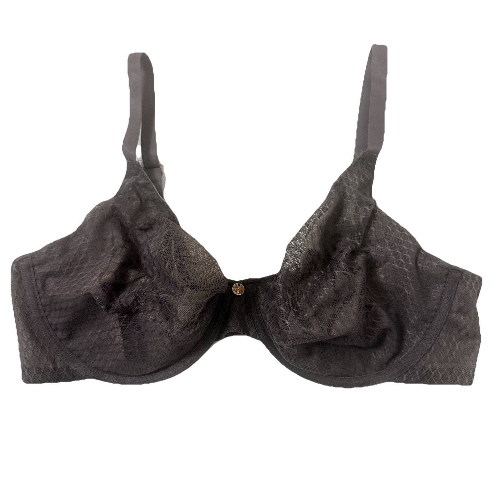 Other Natori Gray Plum Paradox Unlined Underwire Bra Size 34DD Size ONE SIZE - 2 Thumbnail