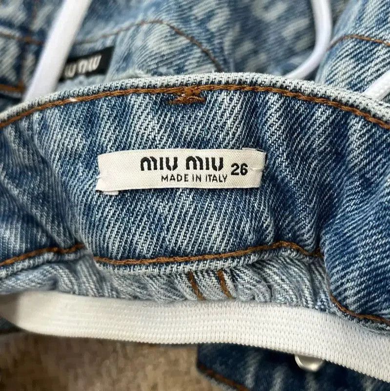 Miu Miu Miu Miu Blue Women's Denim Shorts . Size 23" - 3 Thumbnail