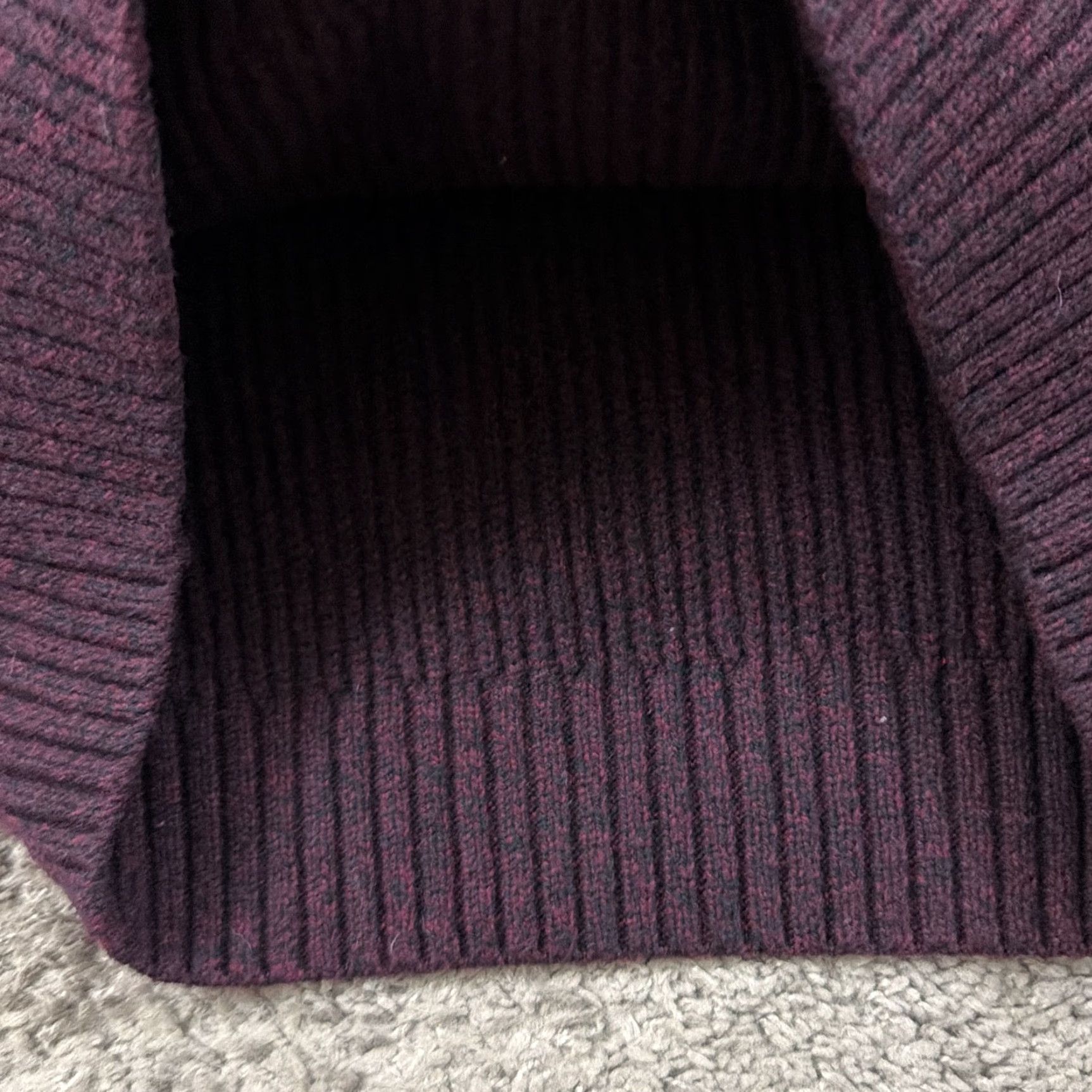Banana Republic Banana Republic Mens XL Purple Wool Blend Knit Pullover Sweater Casual Classic Size US XL / EU 56 / 4 - 3 Thumbnail