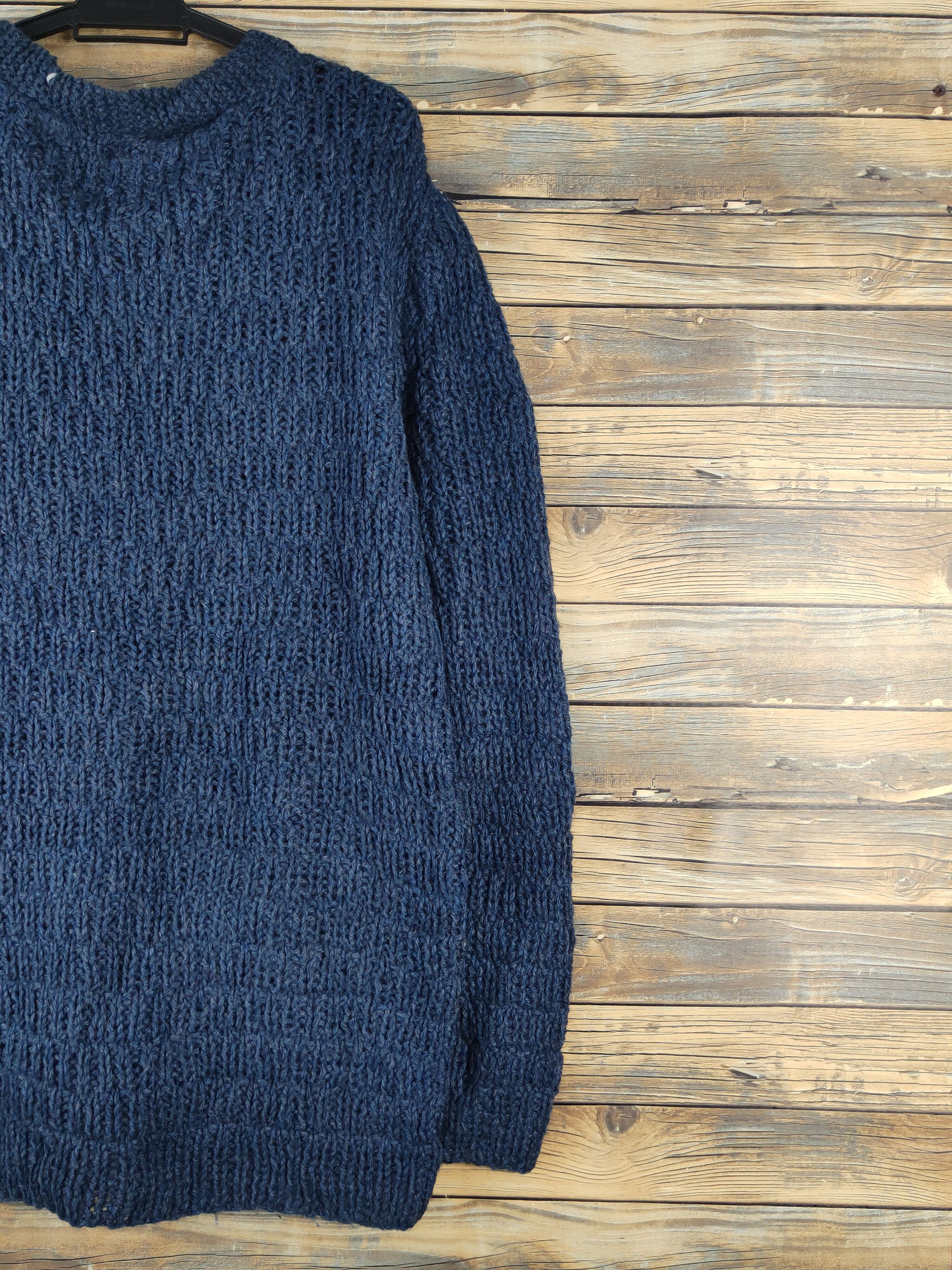 Japanese Brand × Vintage Japanese Brand Navy Knitwear Sweaters #W1253 Size US L / EU 52-54 / 3 - 9 Thumbnail