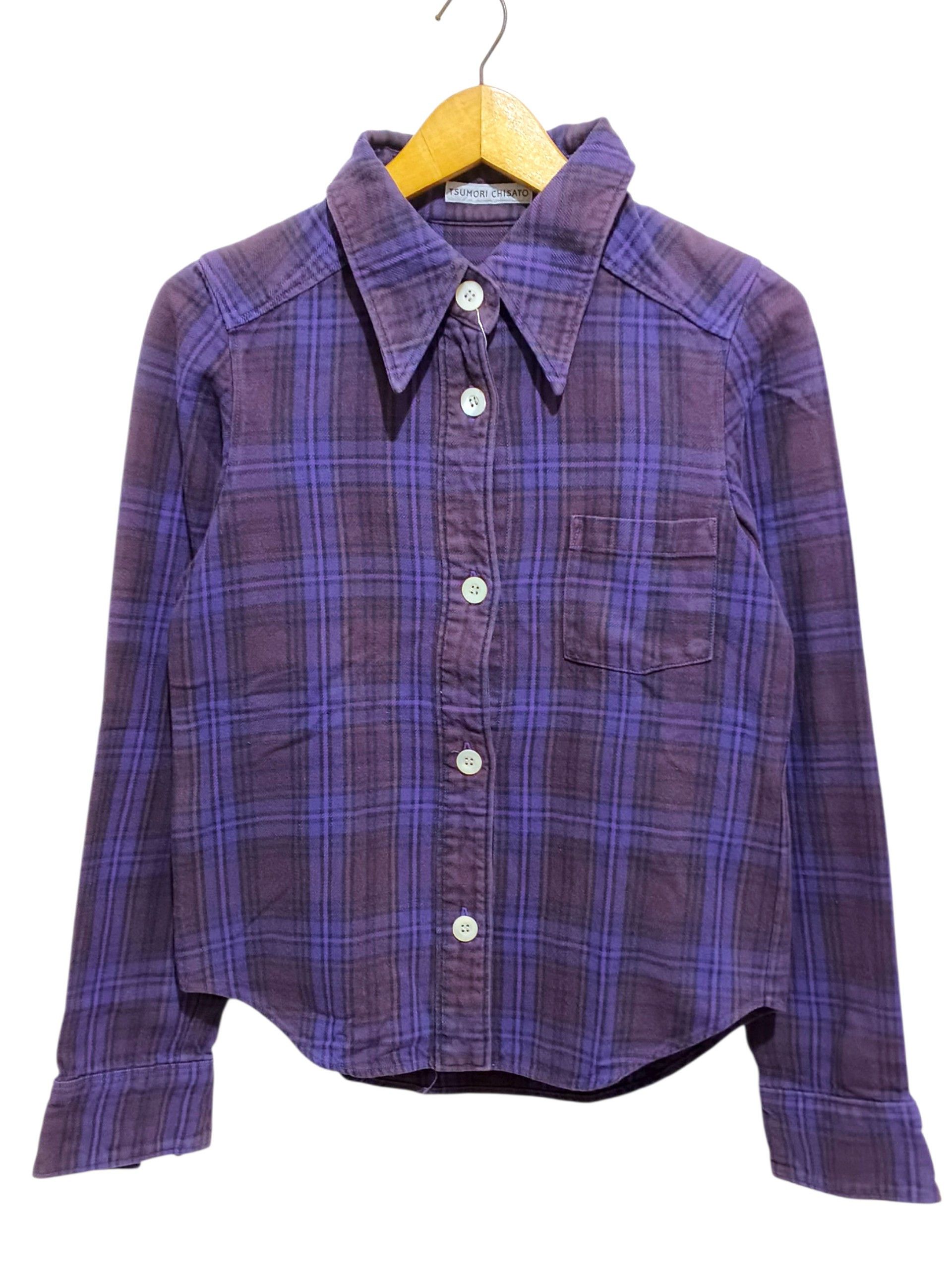 Tsumori Chisato Tsumori Chisato Plaid Flannel shirt Size S / US 4 / IT 40 - 1 Thumbnail