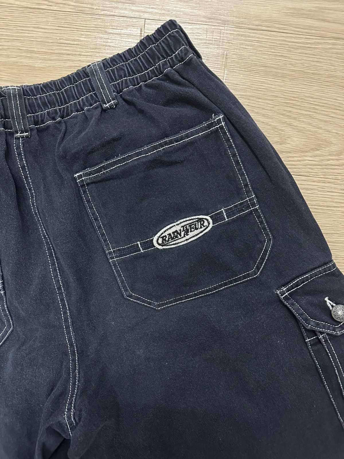 Japanese Brand Rare Raton Laveur Gorpcore Multi Pocket Baggy Cargo Jorts Size US 34 / EU 50 - 7 Thumbnail