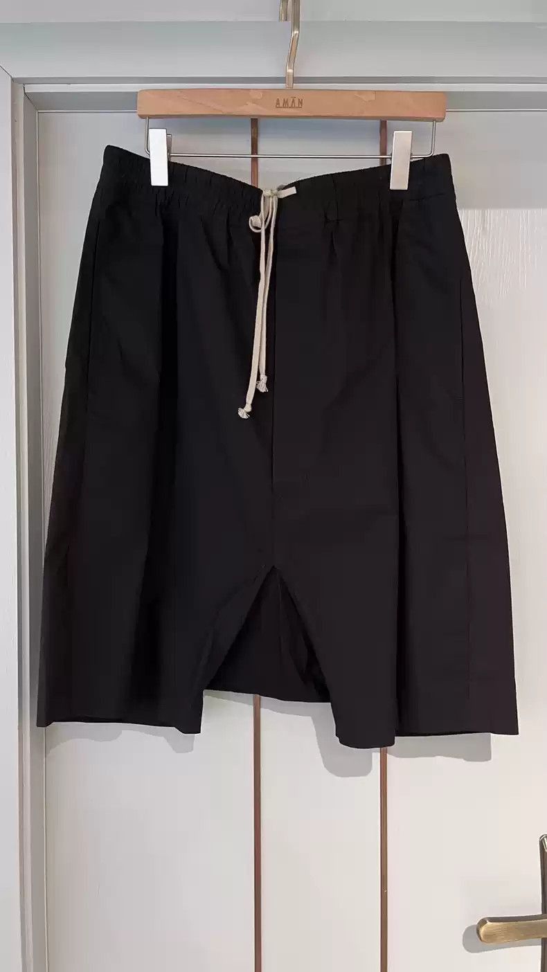 Rick Owens Rick Owens Rick Owens Basic drawstring elastic crotch shor Size US 36 / EU 52 - 1 Thumbnail