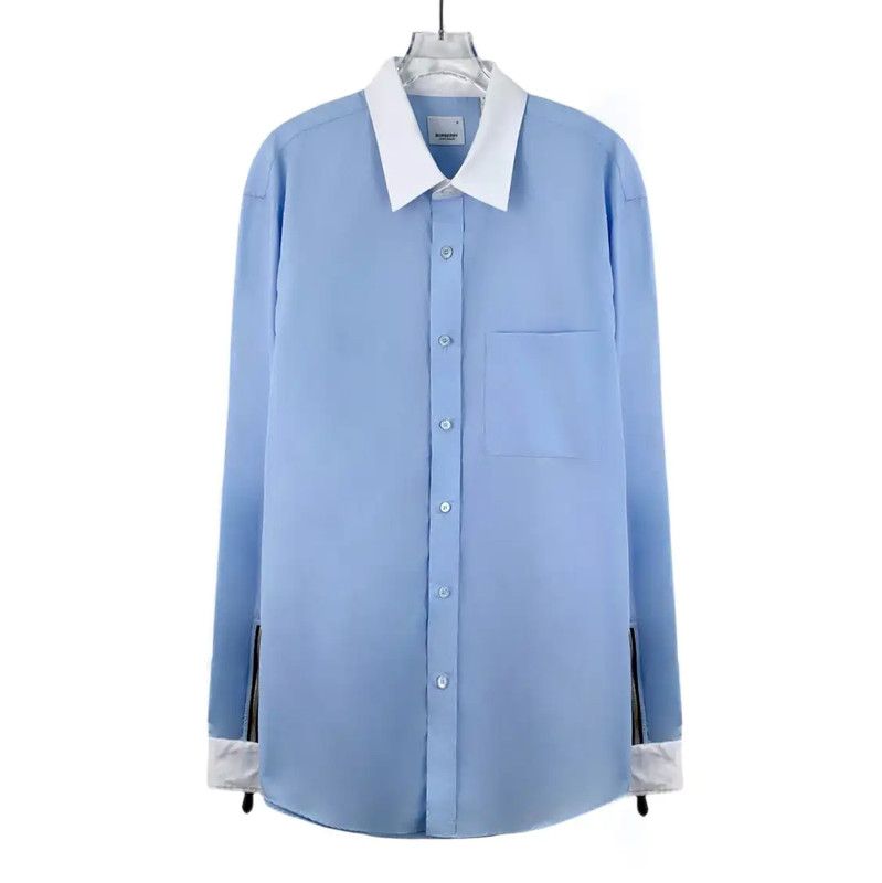 Burberry Burberry Light Blue Cotton Women's Shirt Size ONE SIZE - 1 Thumbnail