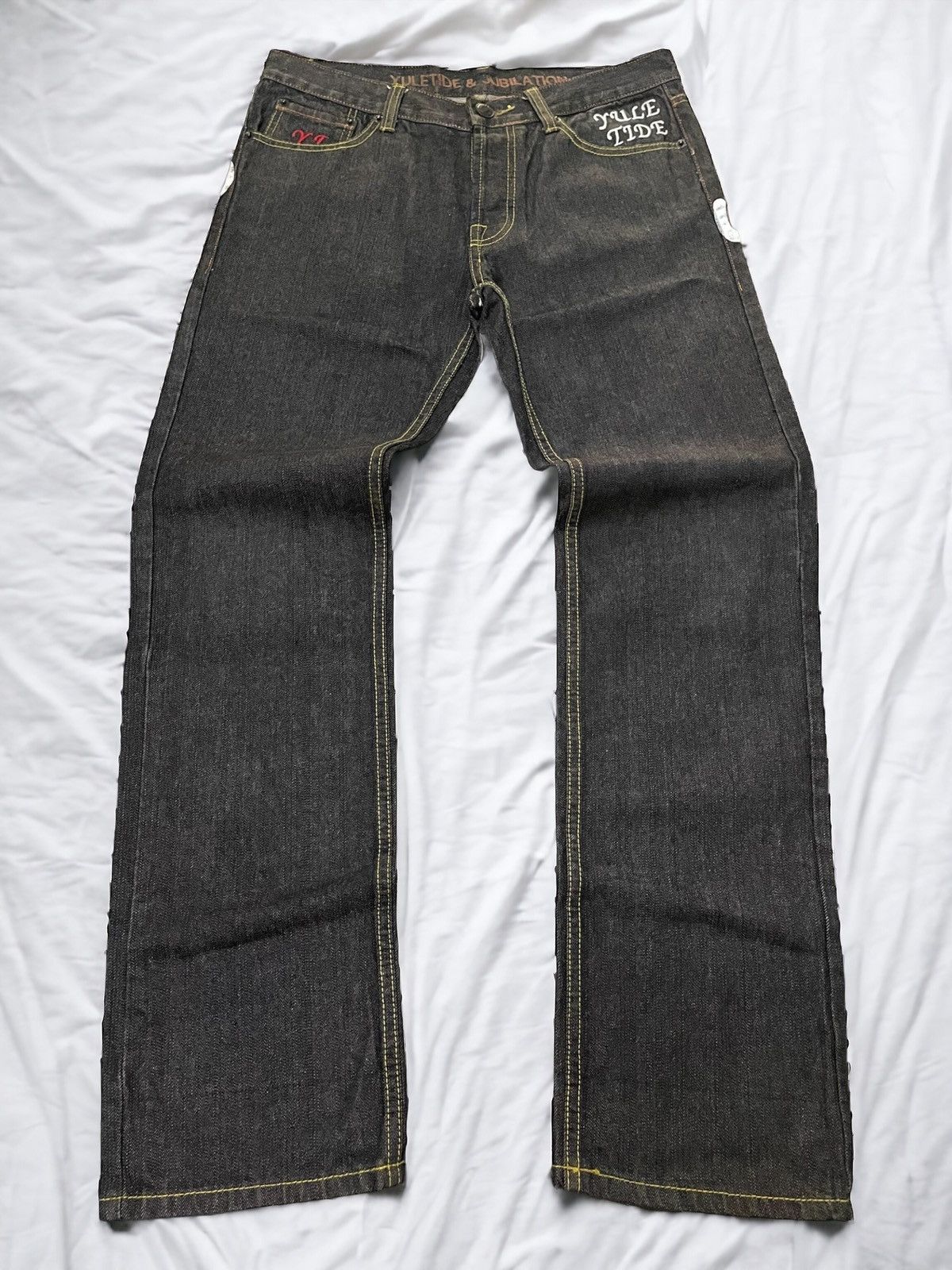 Hysteric Glamour × Japanese Brand × Maharishi Y2k Yuletide Japan Yakuza Tattoo Raw Jeans Size US 32 / EU 48 - 2 Thumbnail