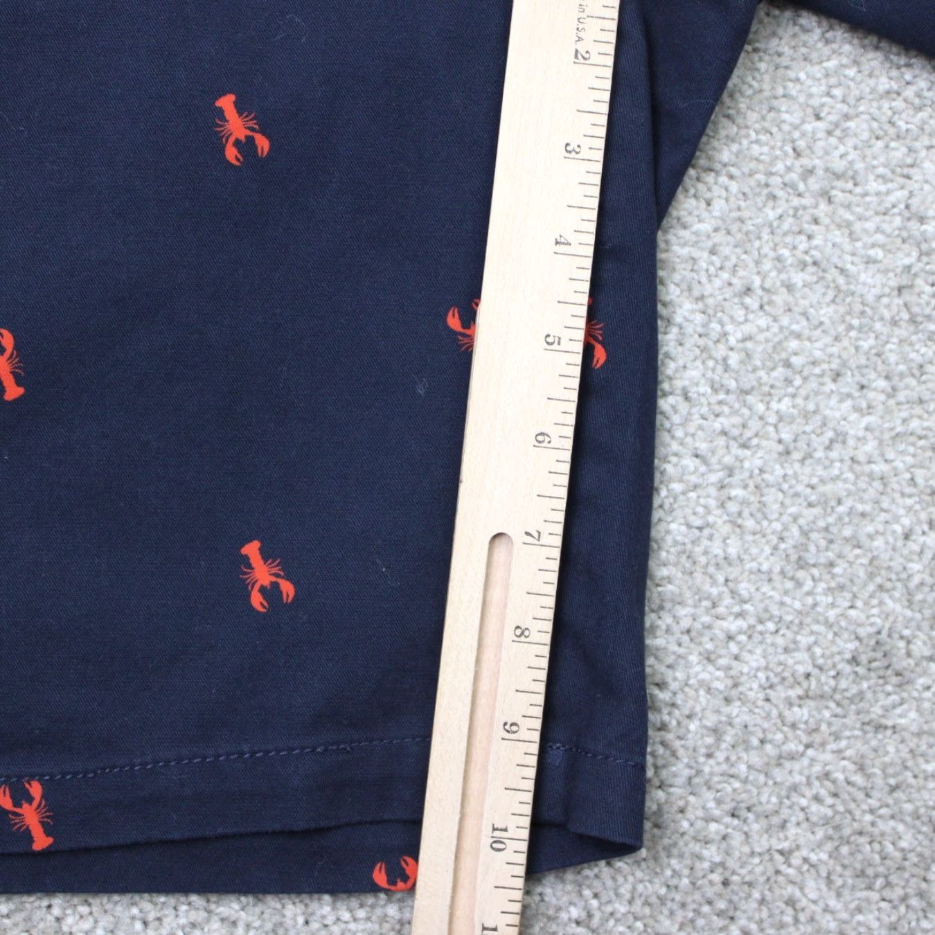 Old Navy Old Navy Slim Built in Flex AOP Shorts Mens 30 Blue w/ Red Lobsters Size US 30 / EU 46 - 6 Thumbnail