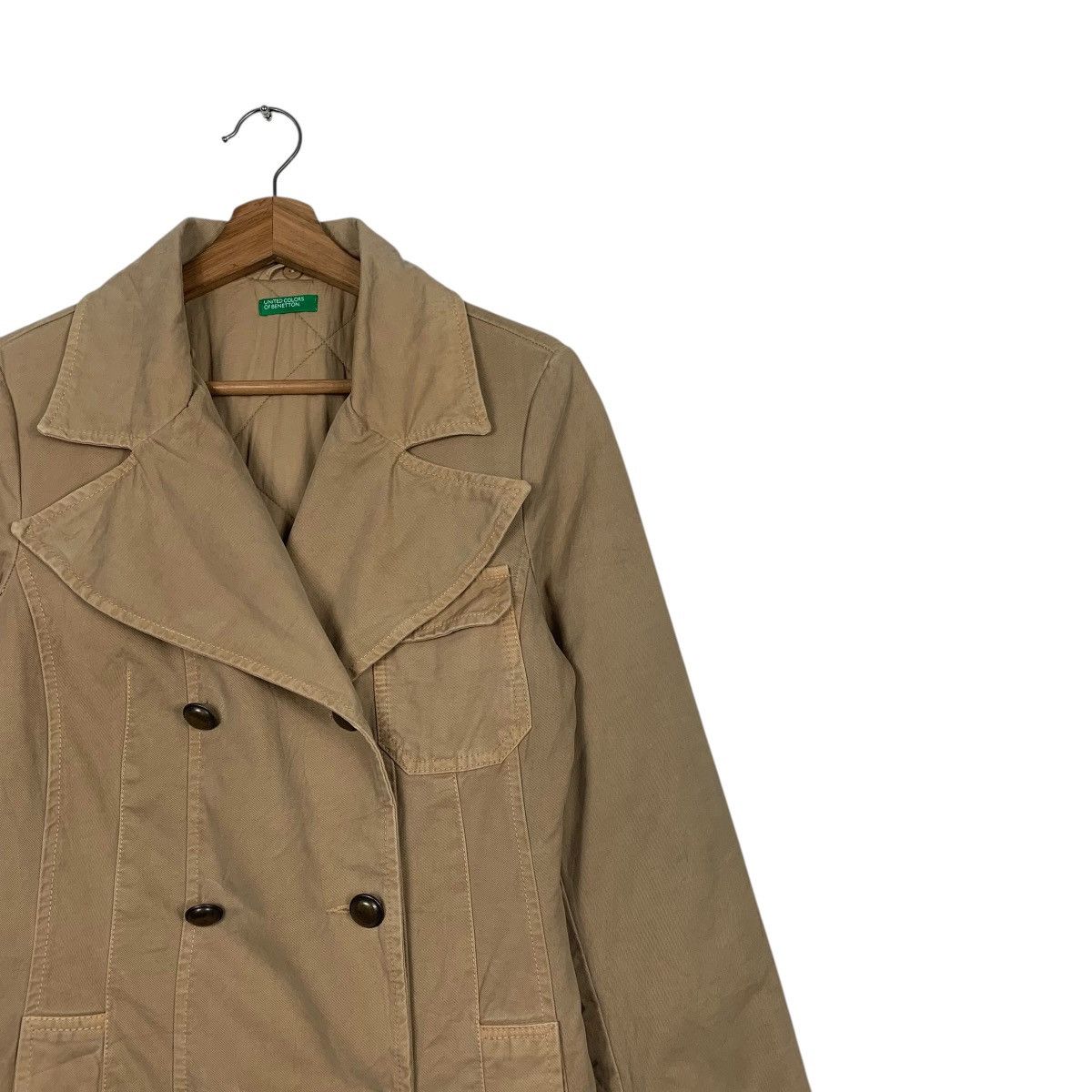 United Colors Of Benetton United Color Of Benetton Double Breasted Trench Coat Size M / US 6-8 / IT 42-44 - 6 Thumbnail