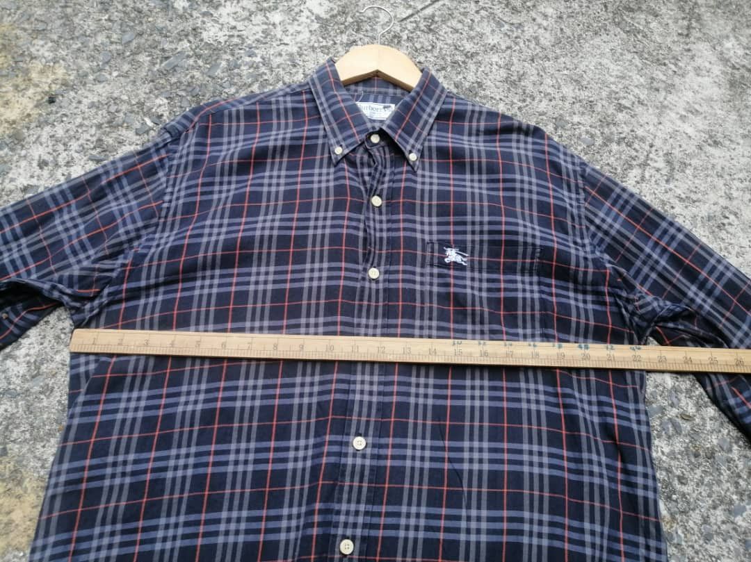 Burberry × Vintage Burberry Plaid Button Downs Longsleeve Shirt Size US L / EU 52-54 / 3 - 2 Thumbnail
