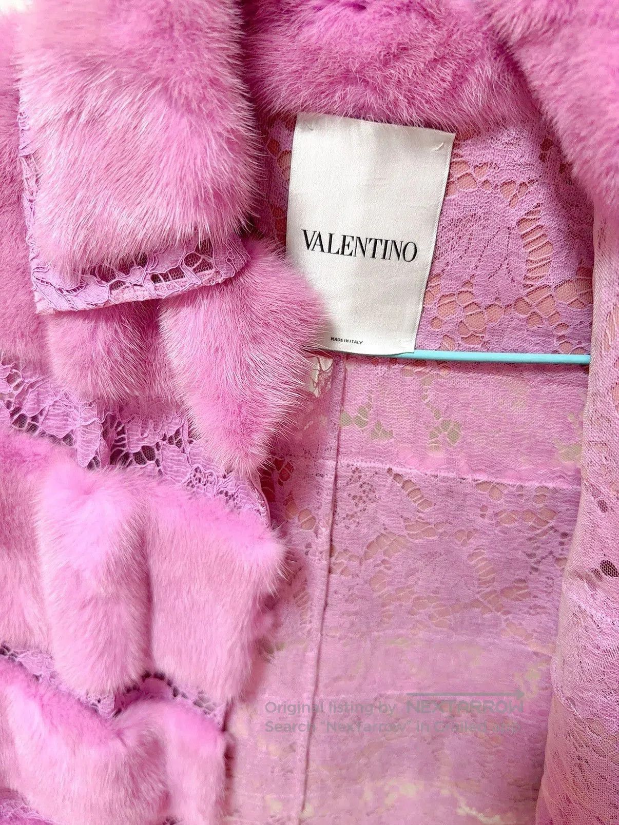 Valentino Valentino Purple Mink Fur Lace Coat. Size S / US 4 / IT 40 - 3 Thumbnail