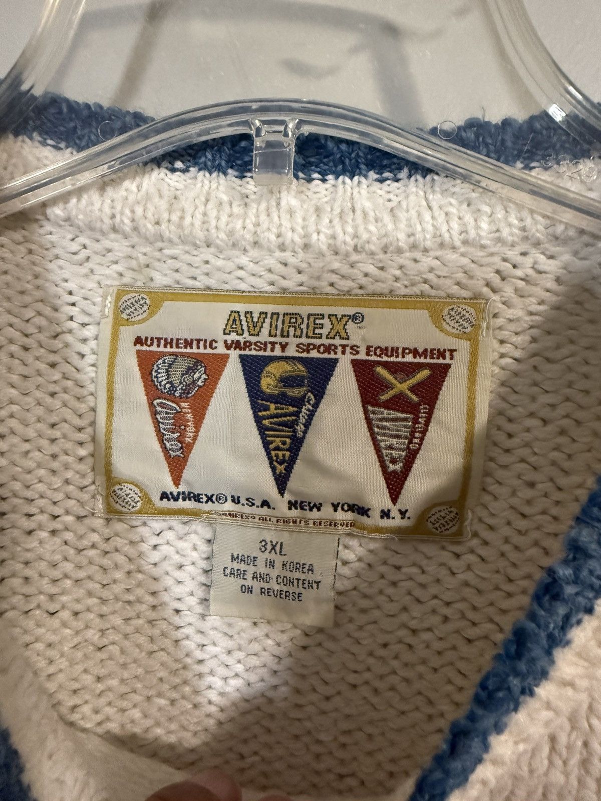 Avirex Vintage Avirex Varsity Knit 3XL Size US XXL / EU 58 / 5 - 4 Thumbnail