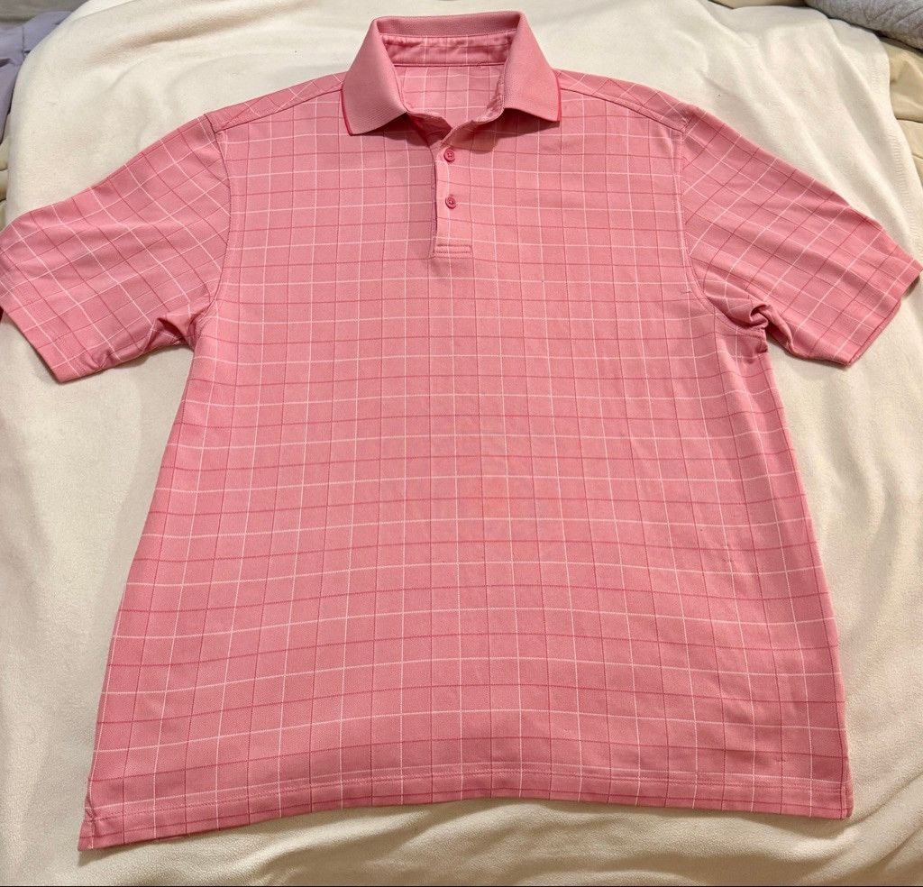 The Unbranded Brand Pink Vintage Men’s Golf Shirt sz-M Size US M / EU 48-50 / 2 - 1 Thumbnail