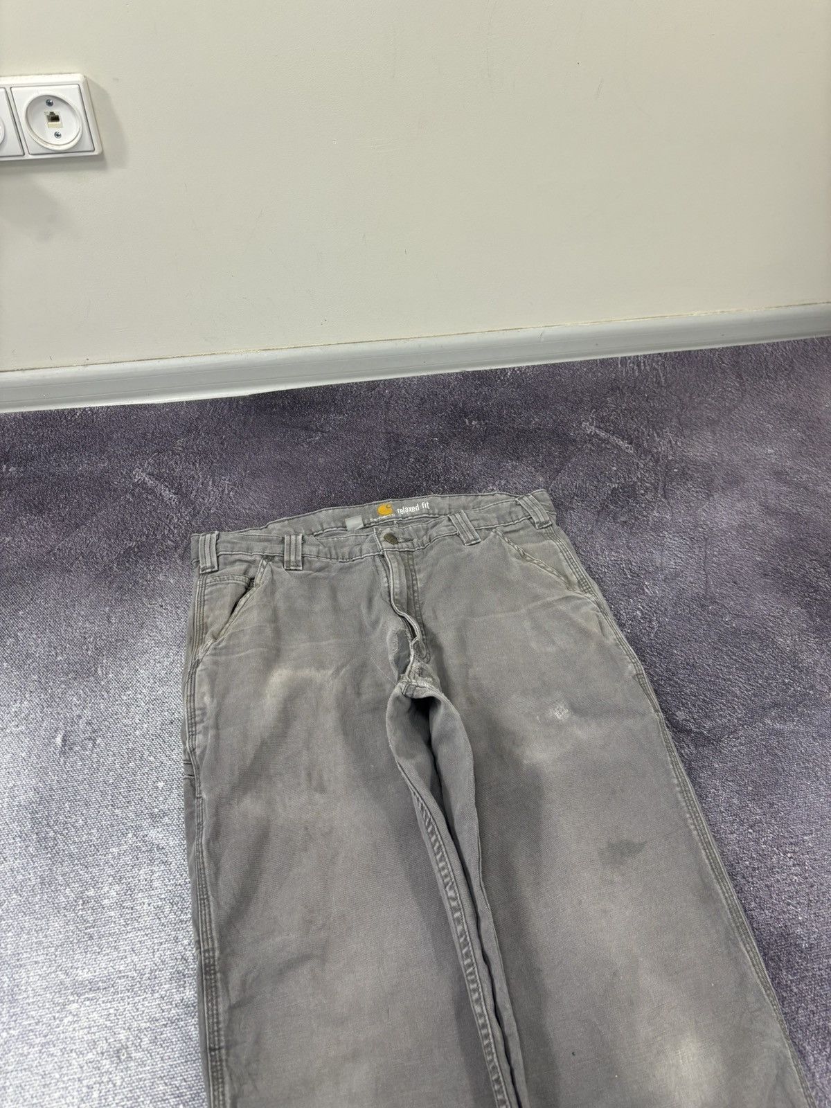 Carhartt Vintage Carhartt Y2K Relaxed Fit Workwear Gray Baggy Pants Size US 34 / EU 50 - 8 Thumbnail
