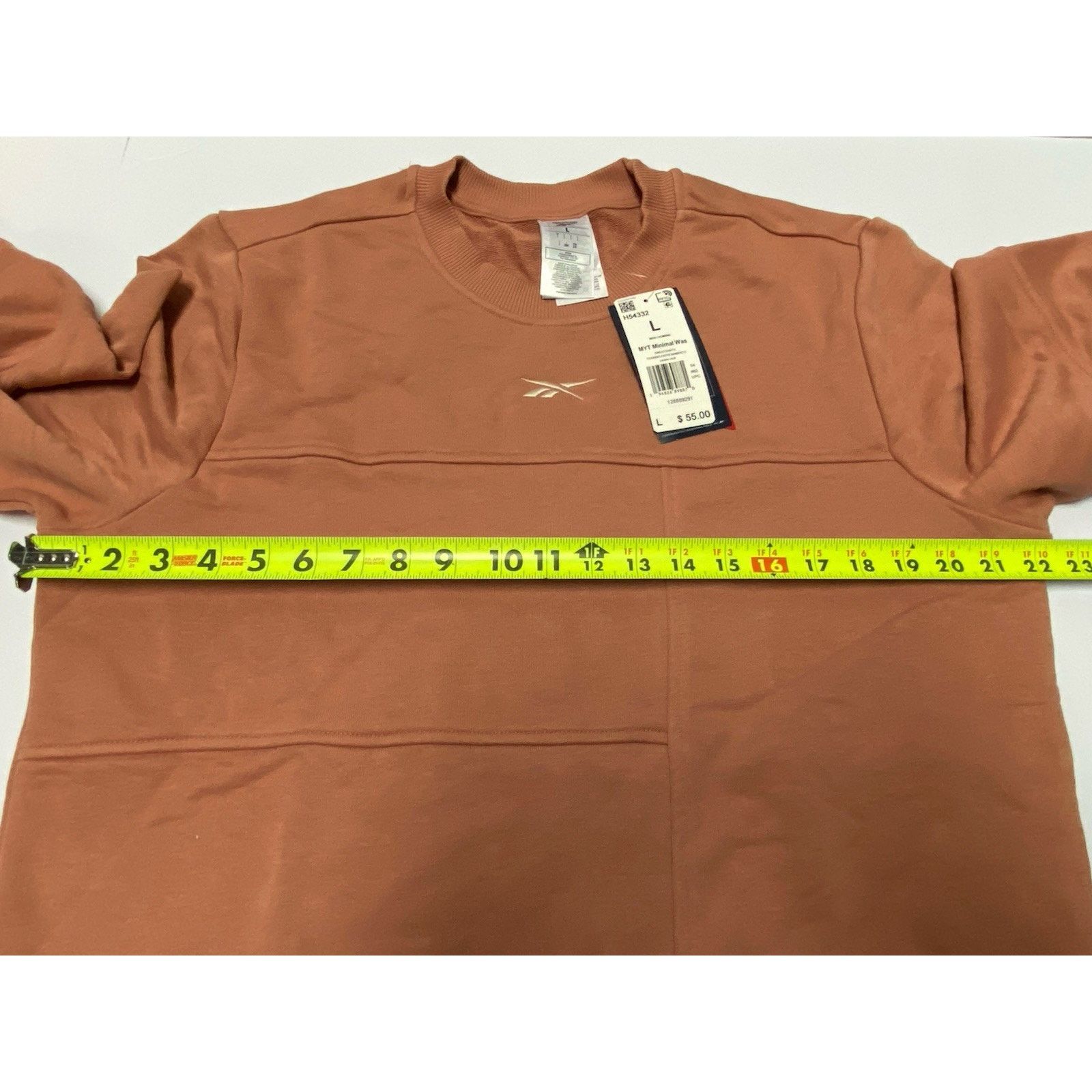 Reebok REEBOK Crew Neck Sweatshirt Canyon Coral Mens Size Large NWT Size US L / EU 52-54 / 3 - 5 Thumbnail