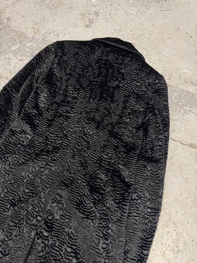 Emporio Armani AW2010 Emporio Armani Black Fur Long Coat Size S / US 4 / IT 40 - 4 Thumbnail