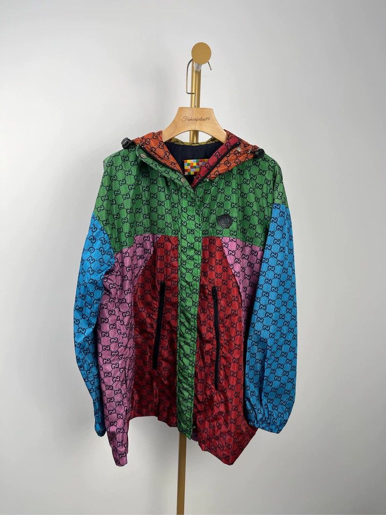 Gucci Gucci Size 38 Full printed logo stitching hooded jacket 25 Size US XS / EU 42 / 0 - 1 Thumbnail