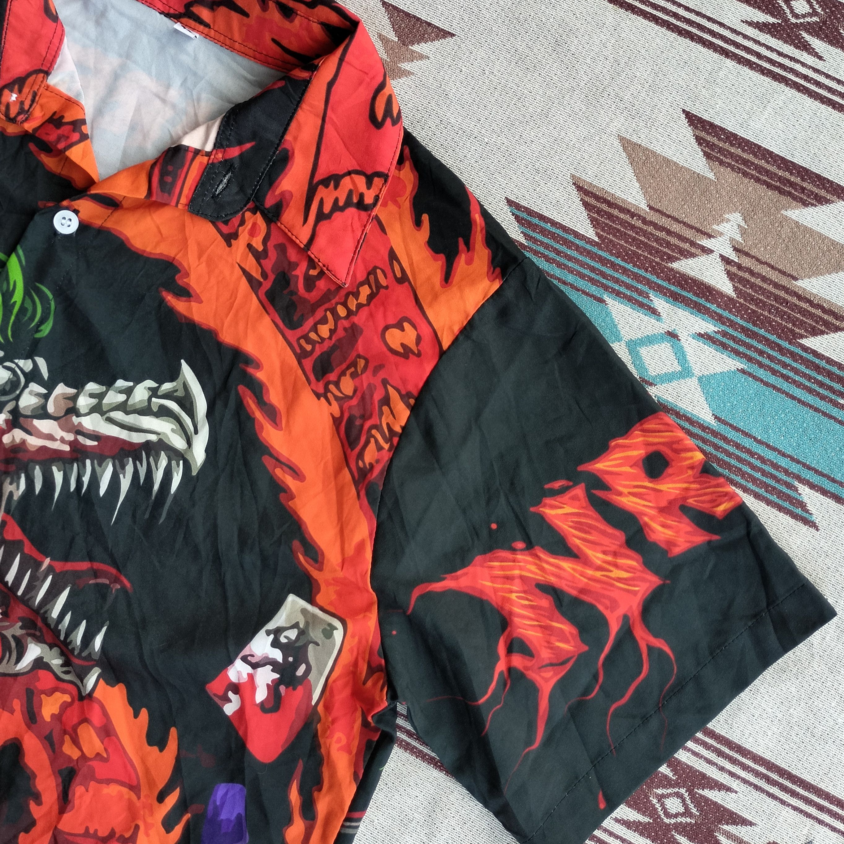 JNCO Nrez Dragon fire picture over ss shirt Size US M / EU 48-50 / 2 - 4 Thumbnail