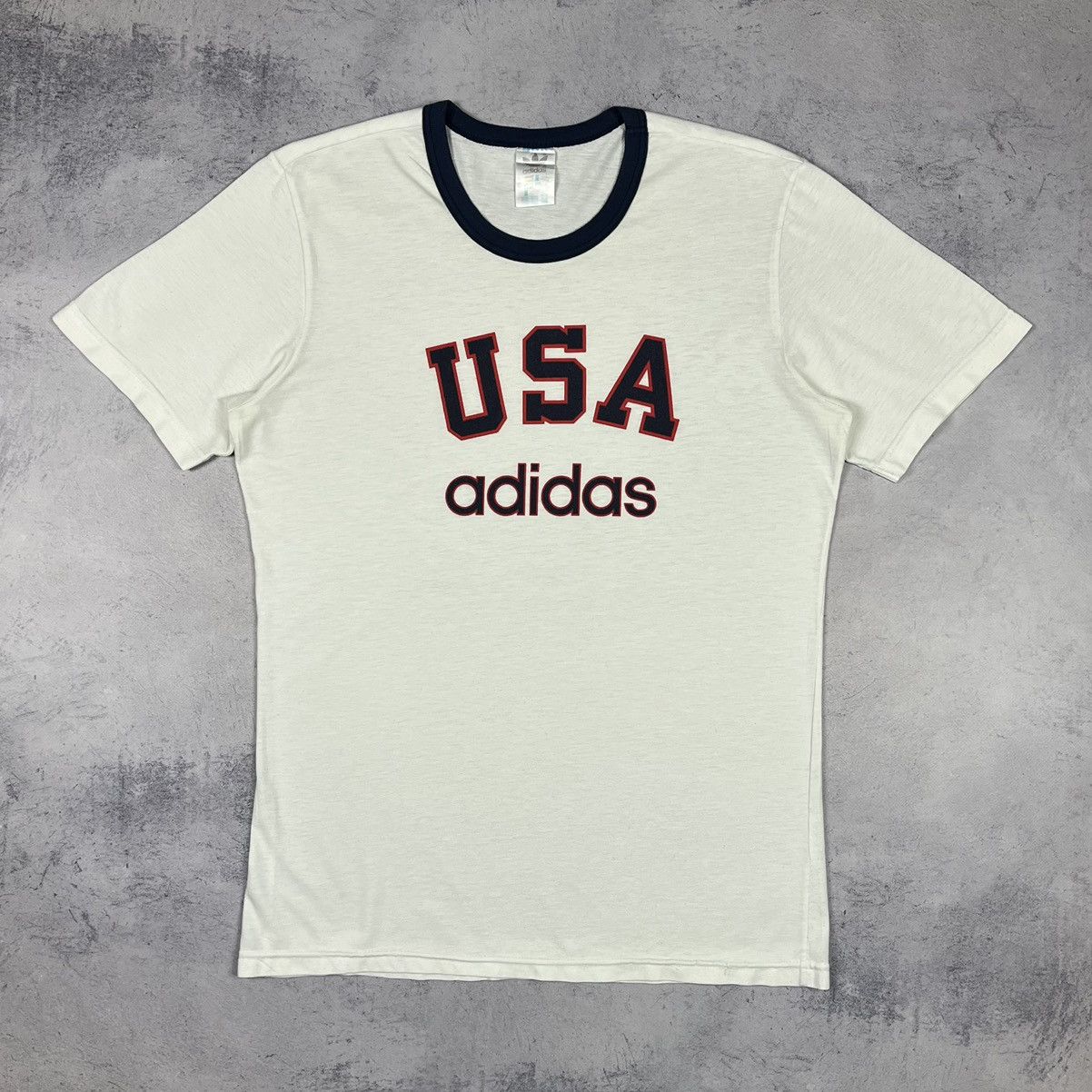 Adidas Vintage Adidas USA big logo tee 90’s Size US L / EU 52-54 / 3 - 2 Thumbnail